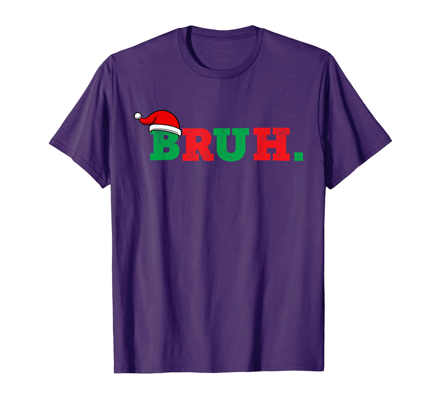 Bruh Funny Saying Bro Teens Boys Kids Christmas Pajamas Xmas T-Shirt