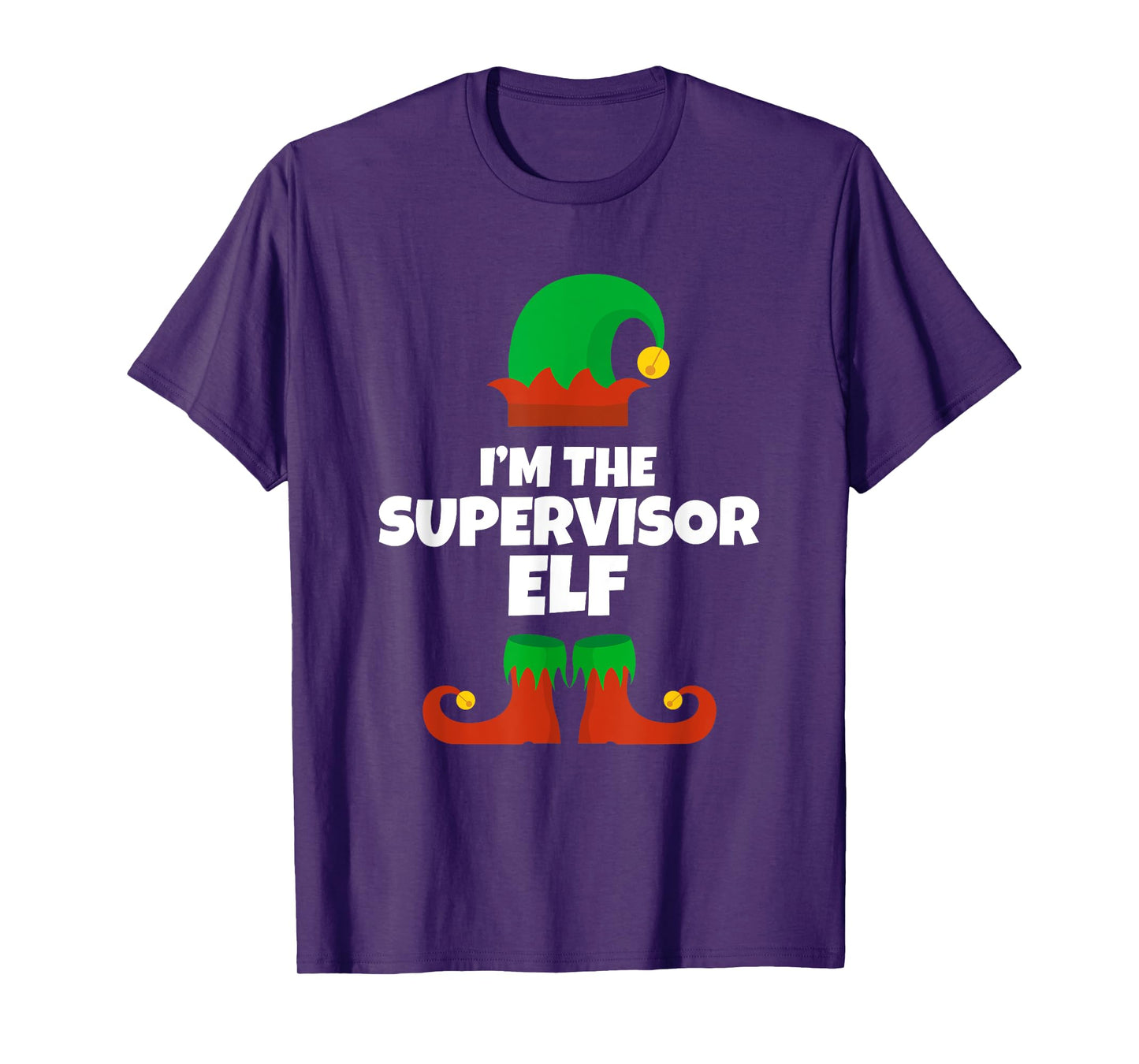 I'm The Supervisor Elf Family Pajama Christmas Funny T-Shirt