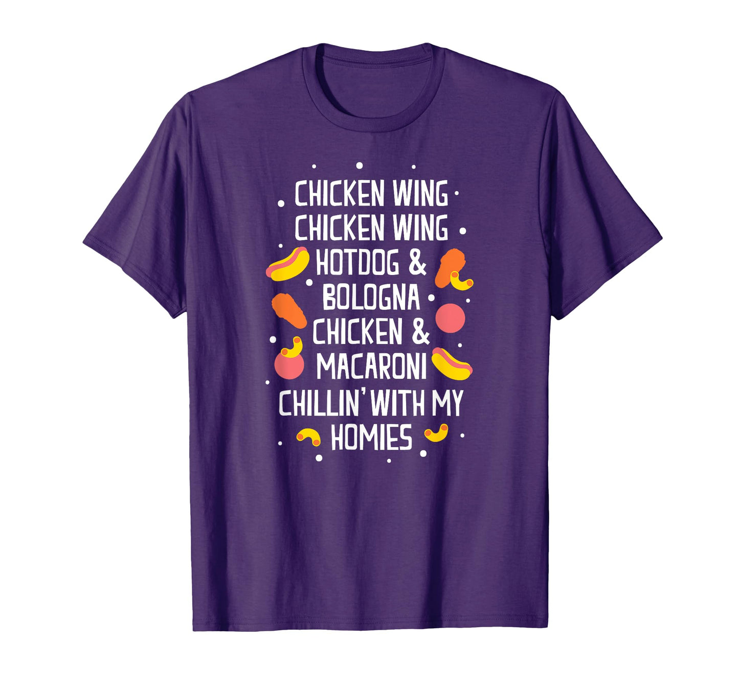 Chicken Hot Dog Bologna Macaroni Men Women Kids T-Shirt