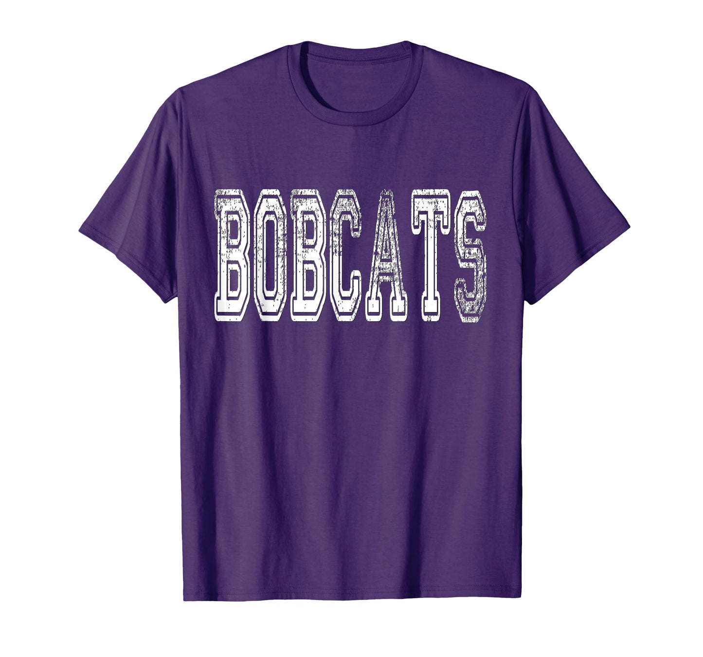 Bobcats Mascot Distressed Vintage School Sports Name Fans T-Shirt