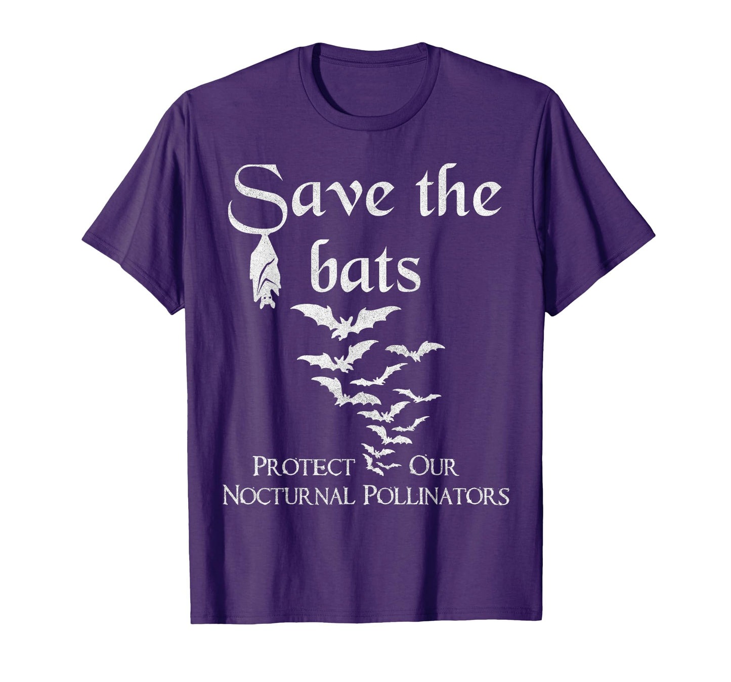 Bat biology Save the bats Protect our nocturnal pollinators T-Shirt