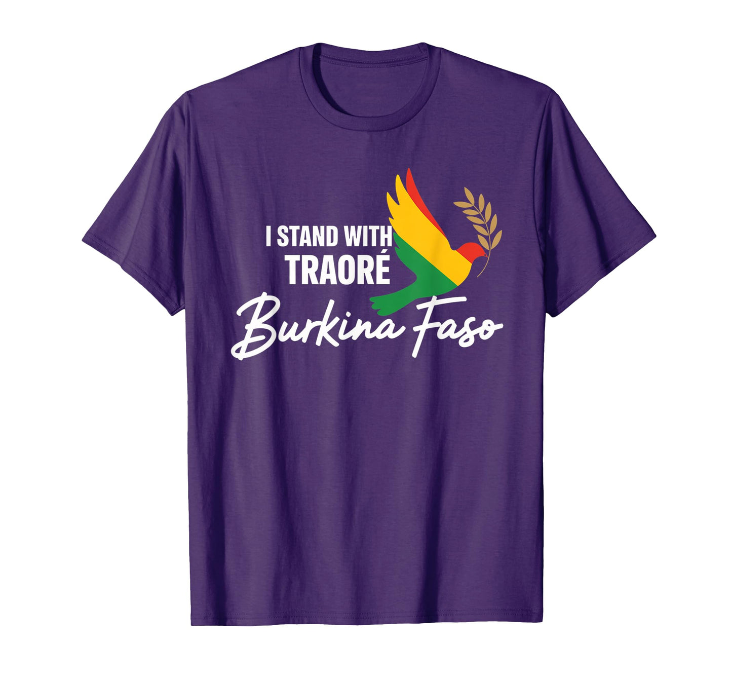 I Stand With Burkina Faso-Ibrahim Traoré Retro Bird T-Shirt
