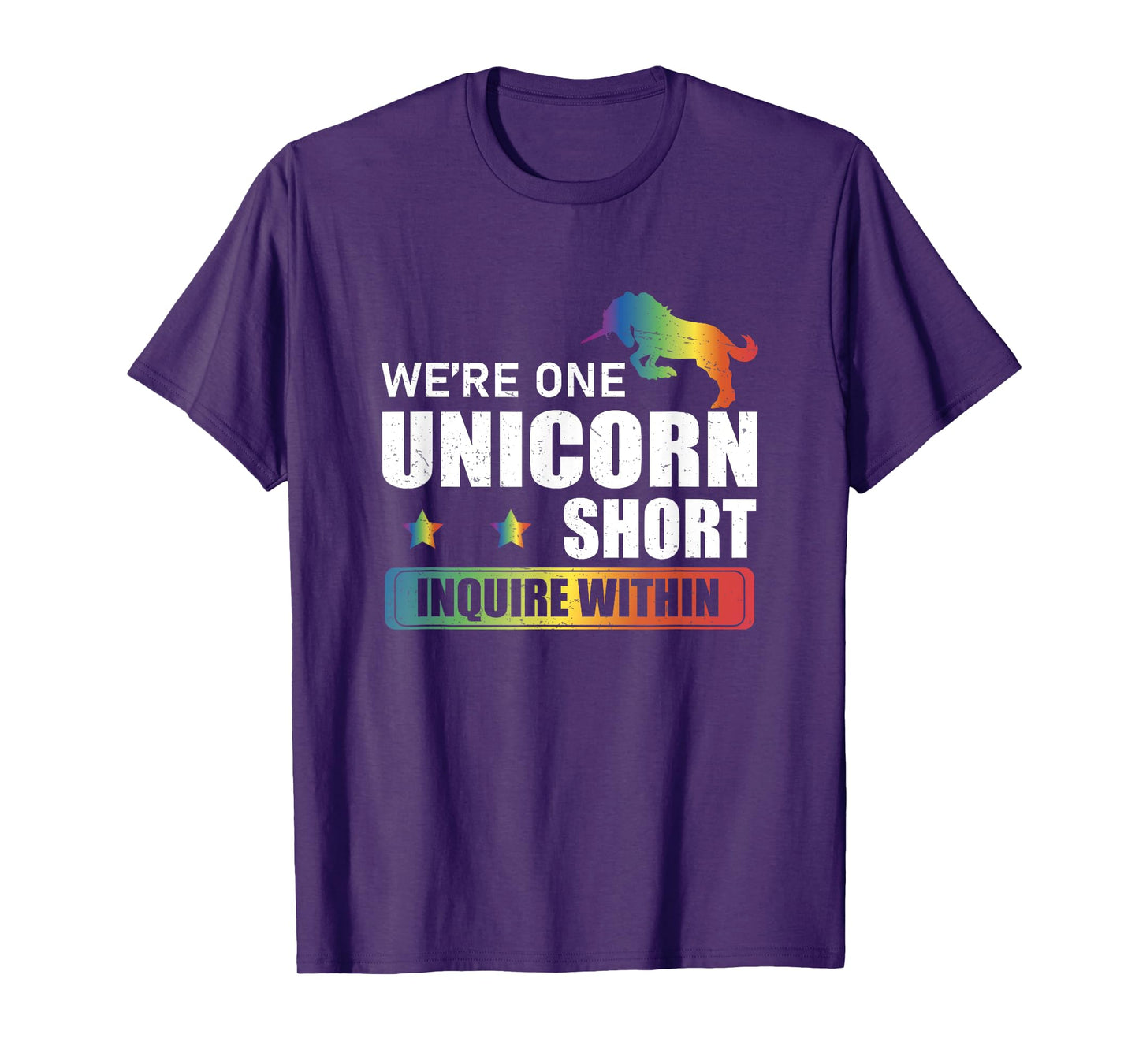 Inquire Within Funny Polyamory Unicorn Hunting A Poly Couple T-Shirt