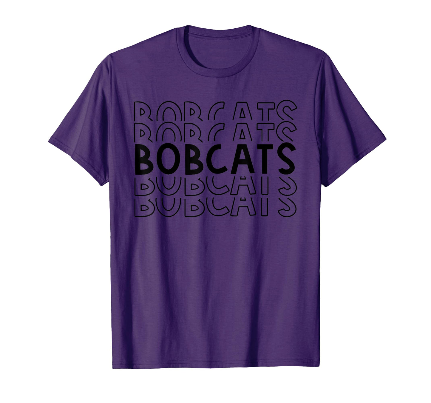 Bobcats School Sports Team Mascot Town Go College Athlete T-Shirt