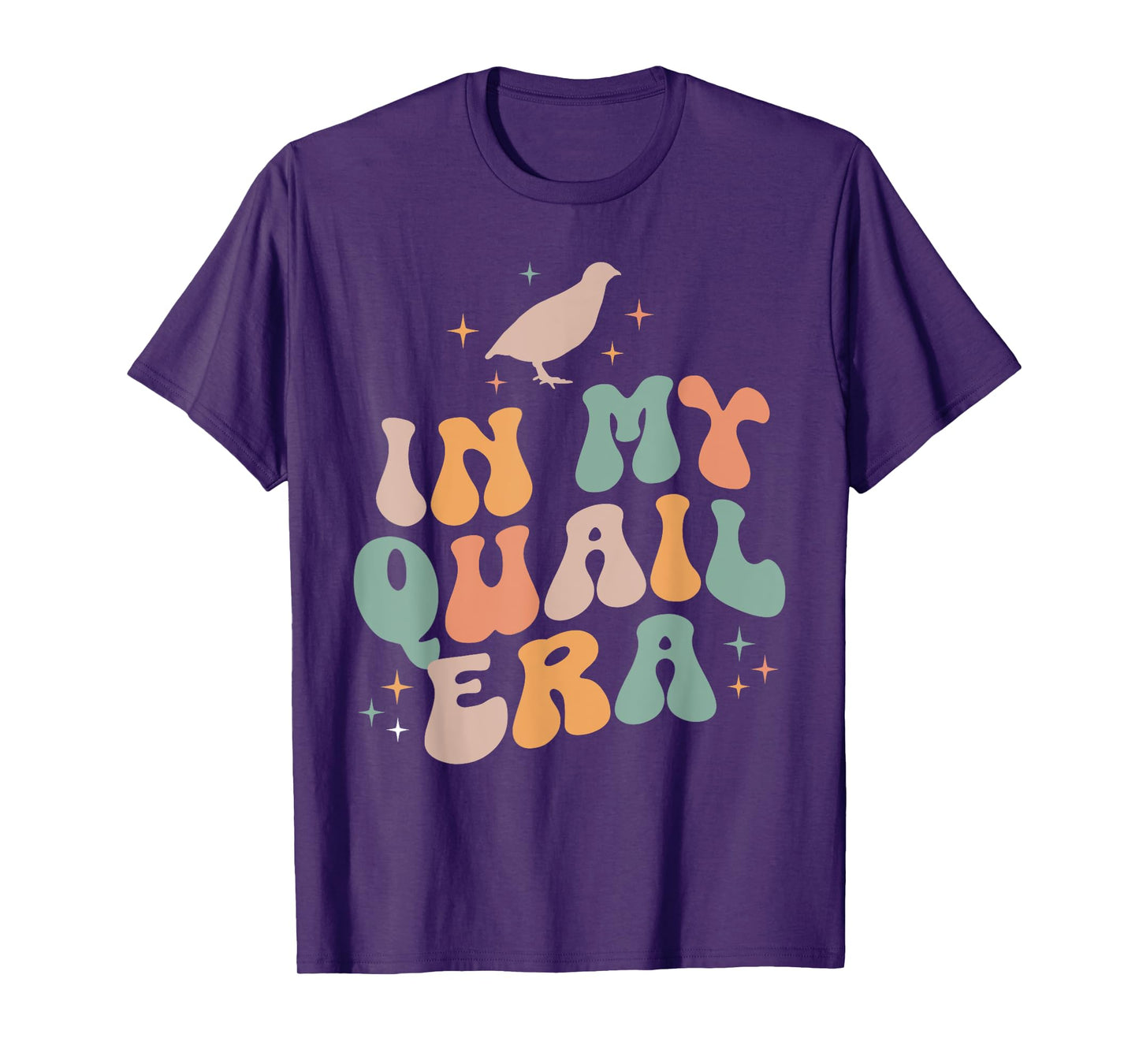 In My Quail Era Quail Chicken Bird Vintage Retro T-Shirt