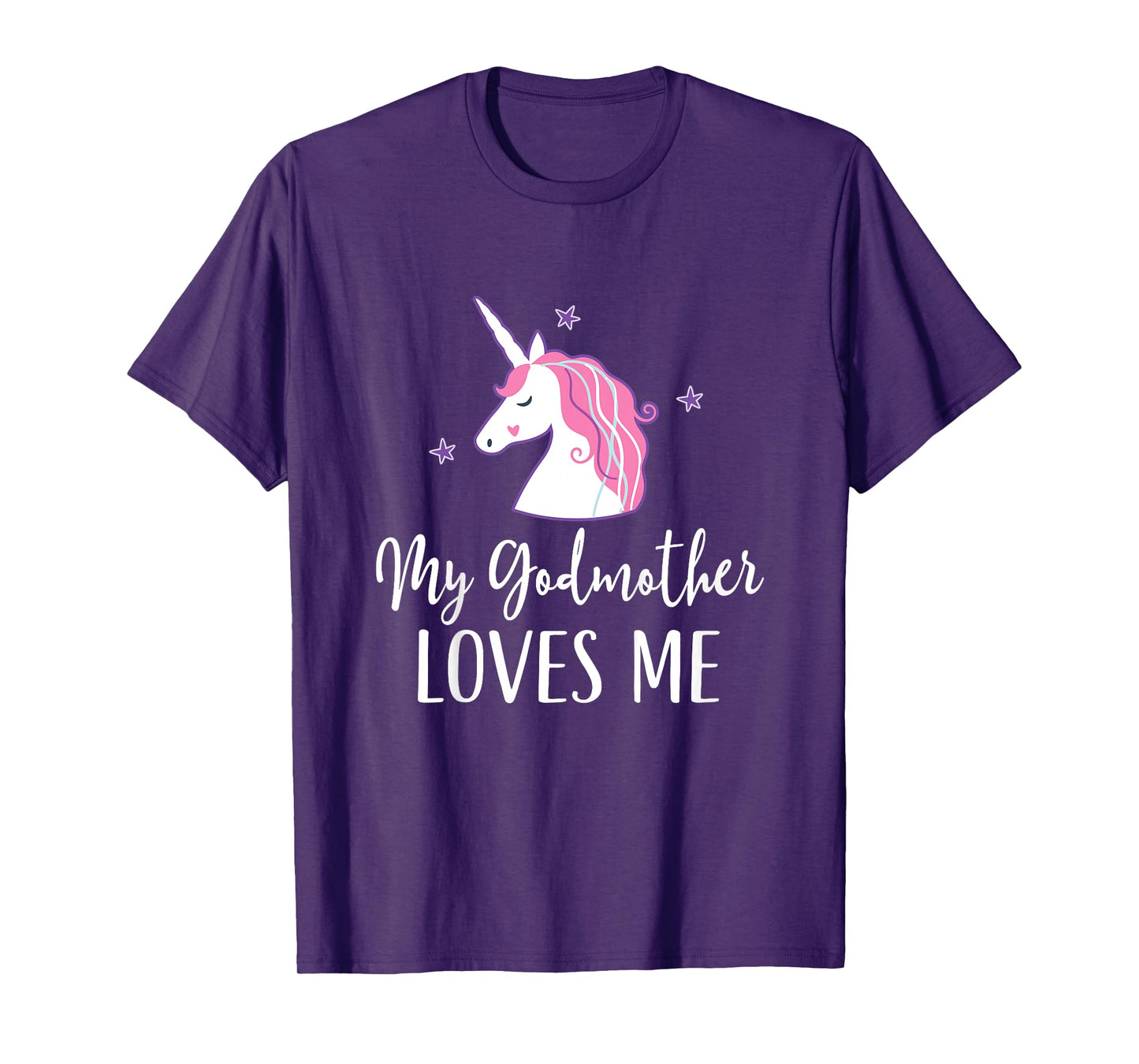 Kids My Godmother Loves Me Unicorn Goddaughter T-Shirt