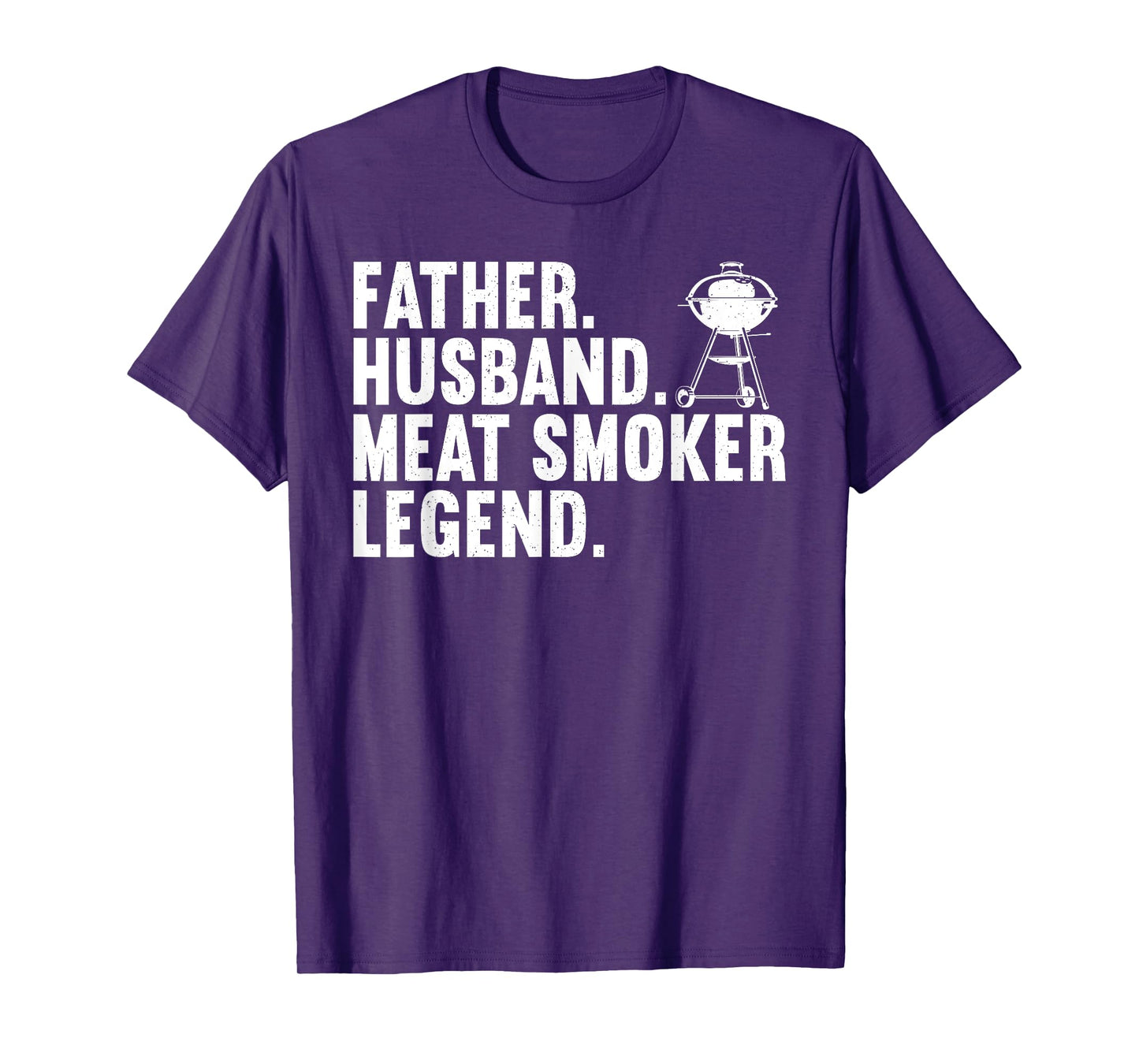 Cool Meat Smoking Art For Father Husband BBQ Meat Griller T-Shirt
