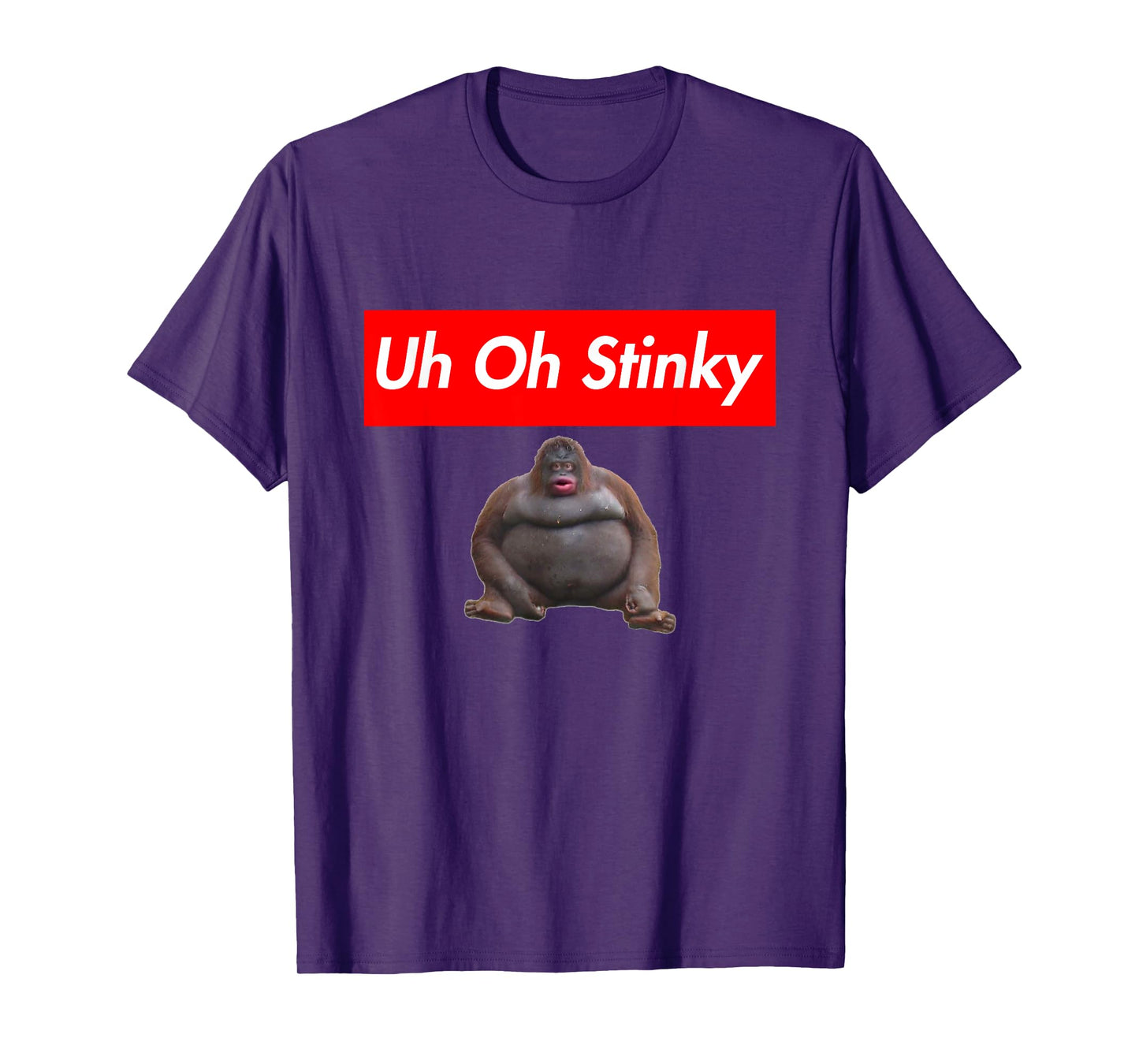 Uh Oh Stinky Monkey Meme T-Shirt