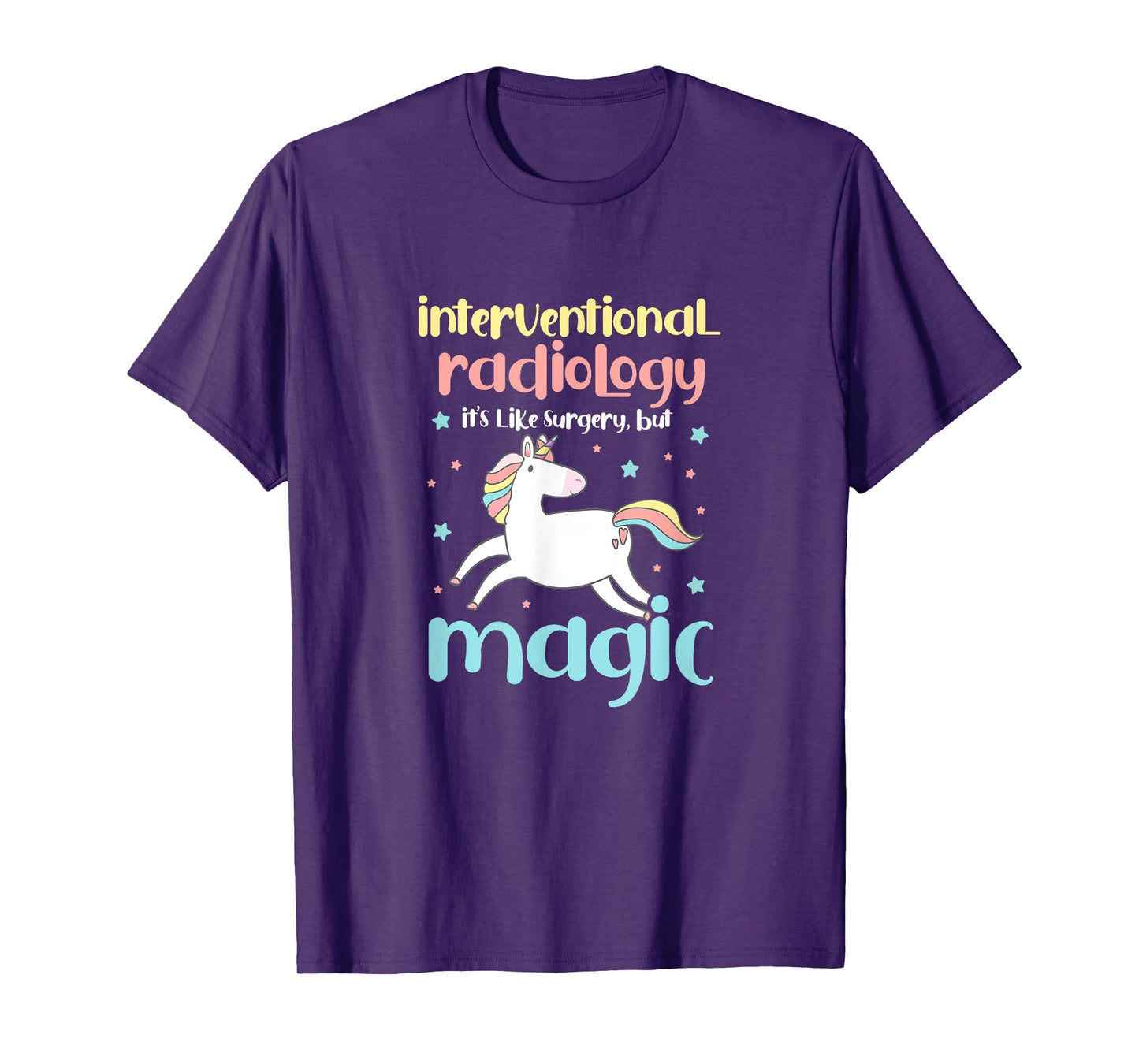 Interventional Radiology Radiologist Rad Tech Unicorn T-Shirt