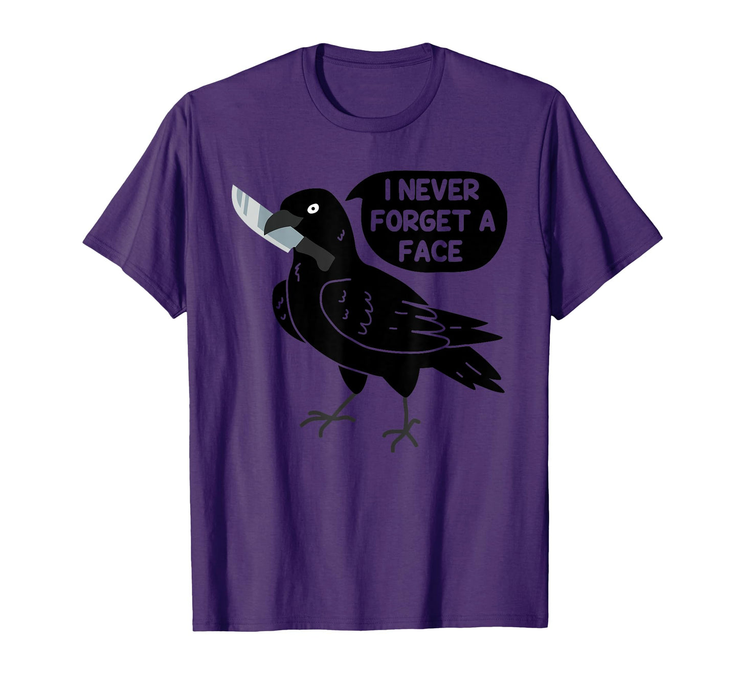 Spooky Crow With Knife T-Shirt