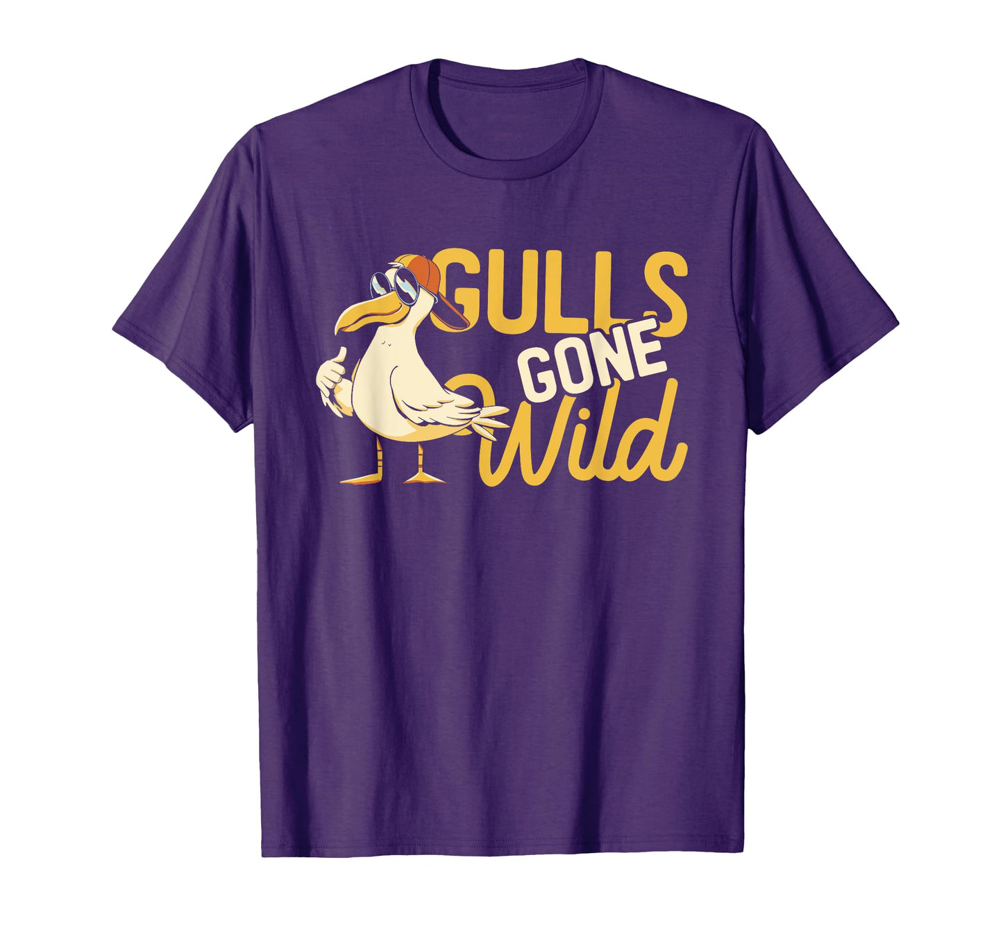 Gulls Gone Wild | Funny Seagull | Ocean Birds T-Shirt