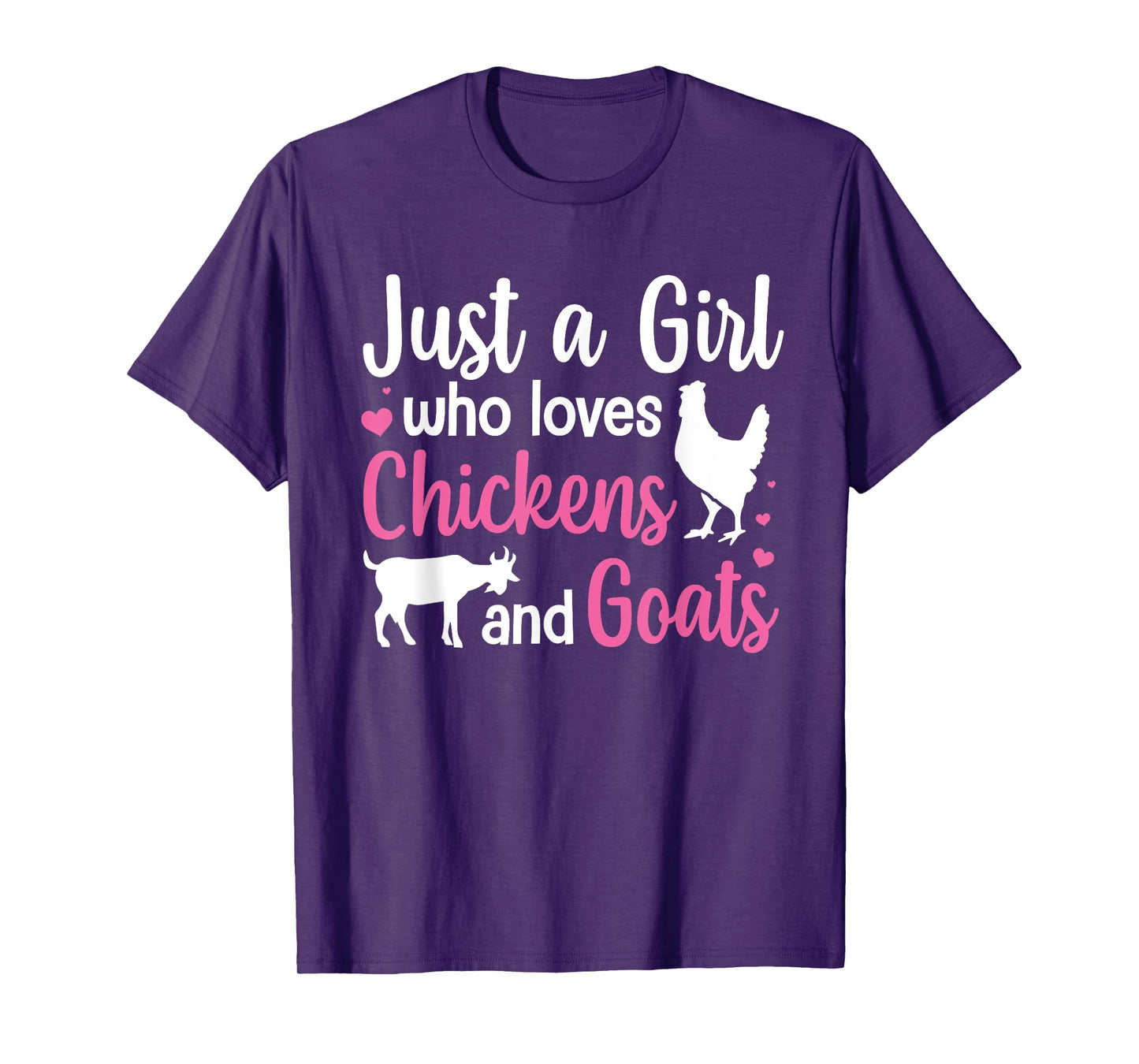 Cool Chicken Goat Design For Women Girls Pygmy Goat Lover T-Shirt