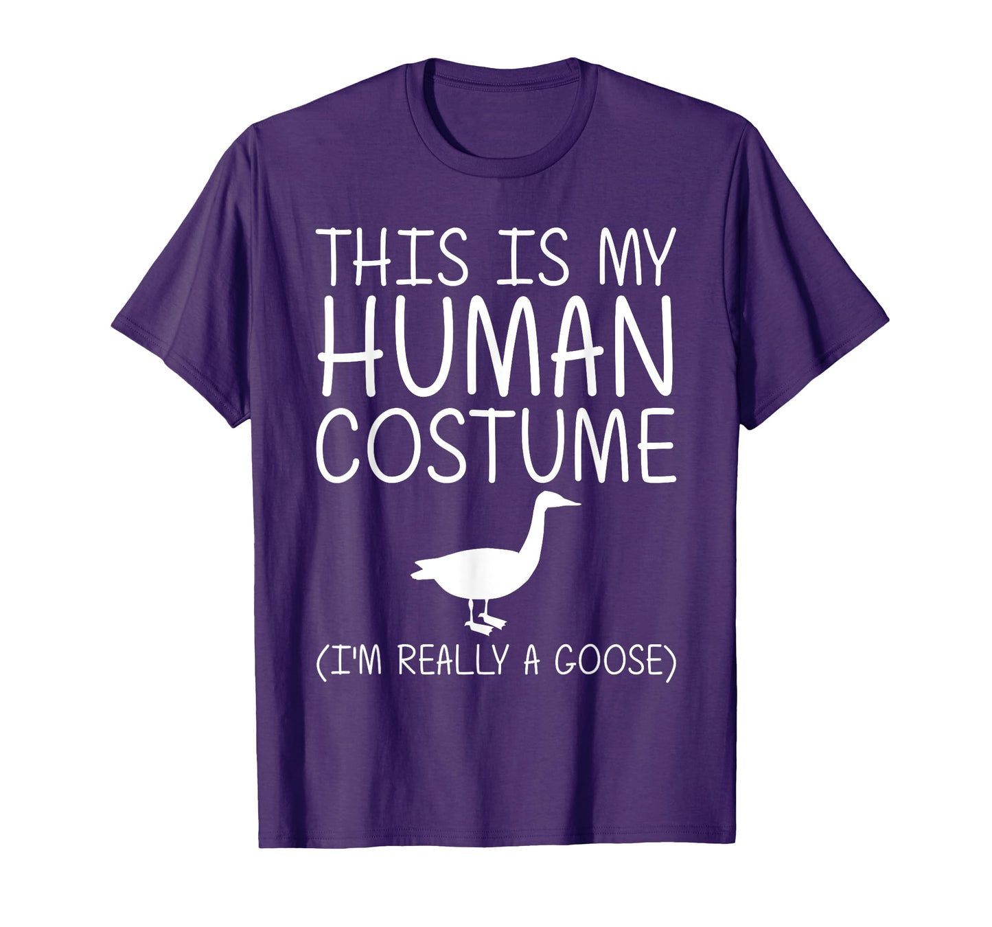 Goose Easy Halloween Human Costume Waterfowl Animal DIY Gift T-Shirt
