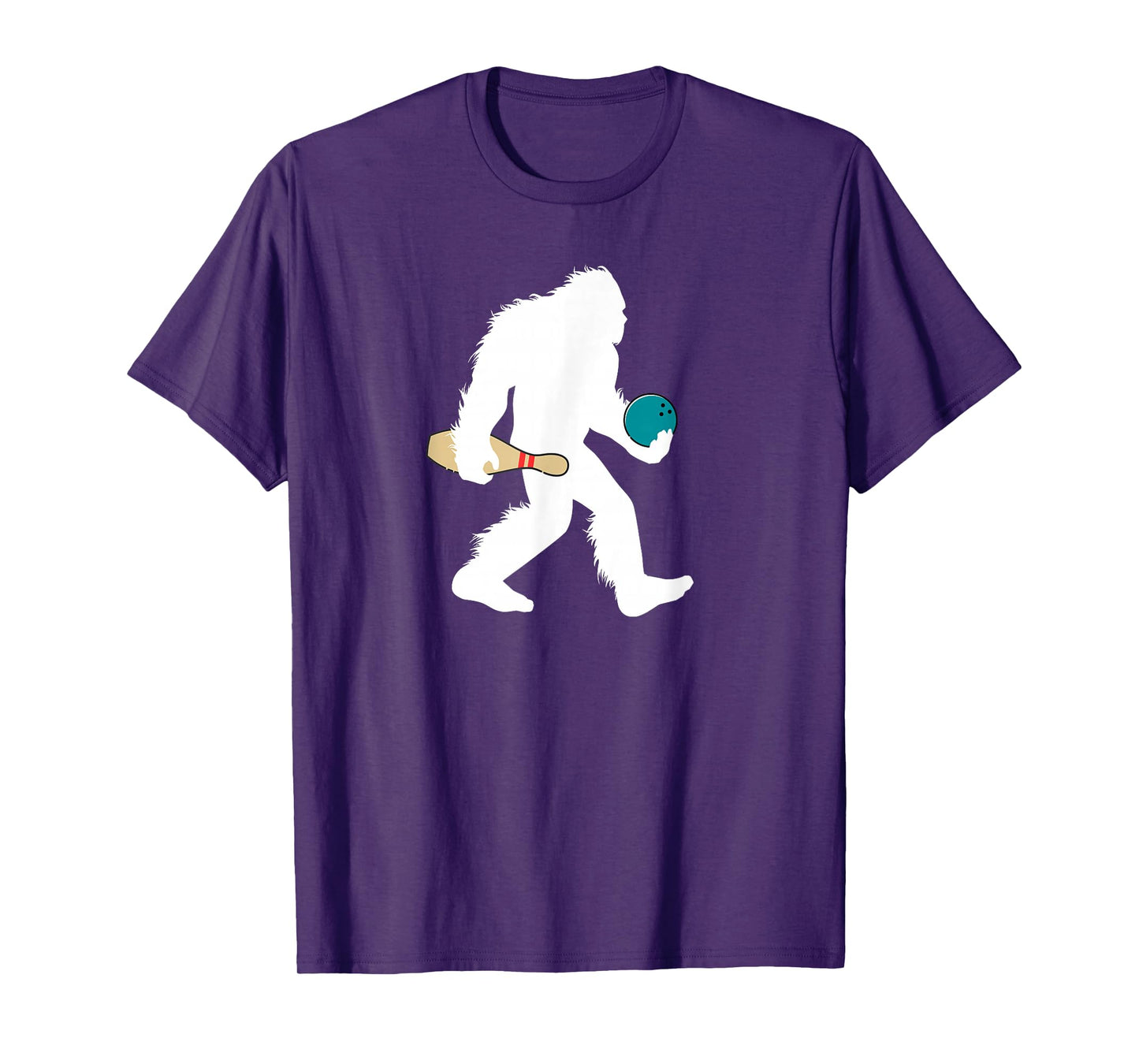 Bigfoot Bowling Funny Sport Lane Sasquatch Bowler T-Shirt