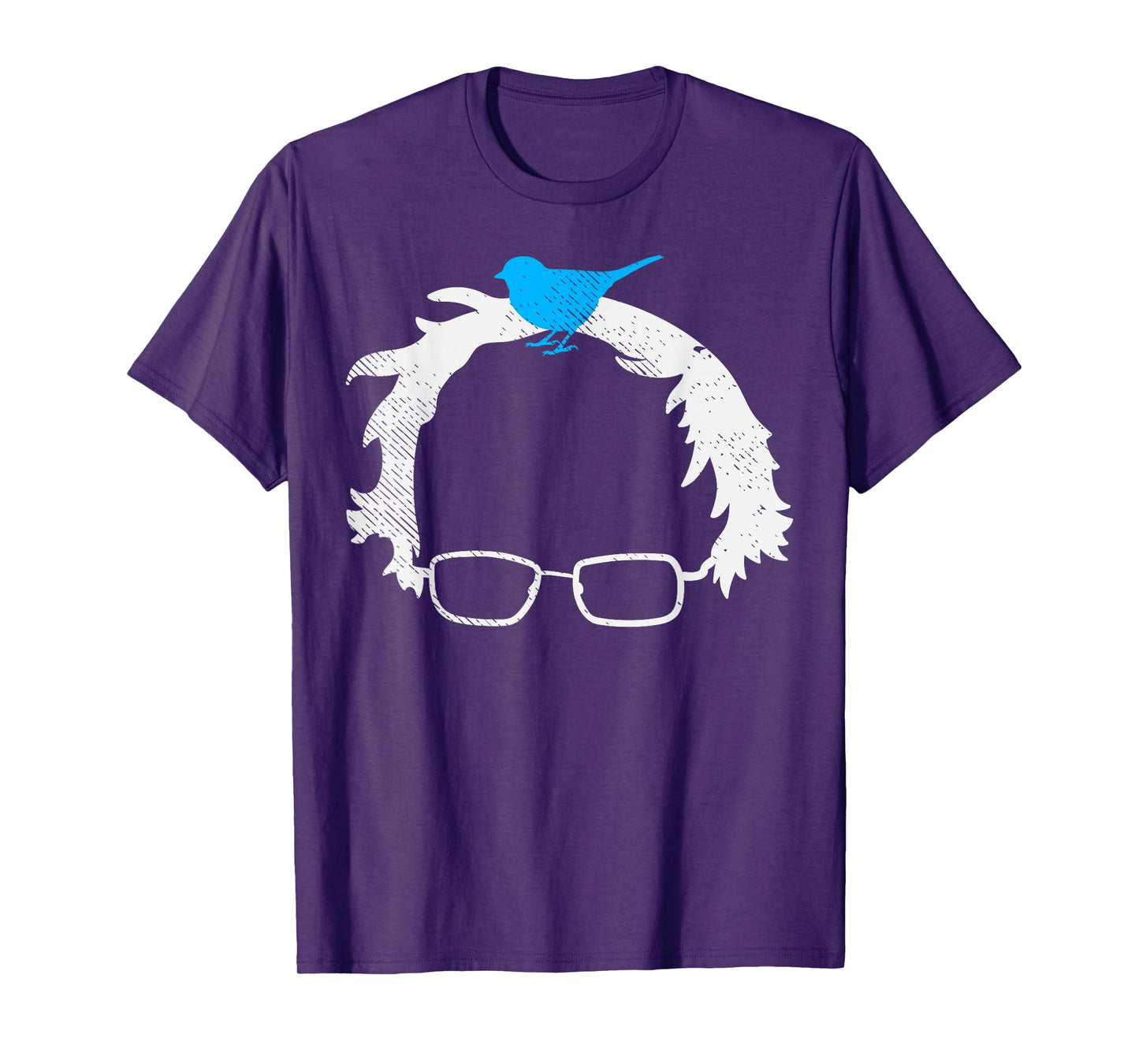 Bernie Sanders Wig Blue Bird Glasses 2020 Election President T-Shirt