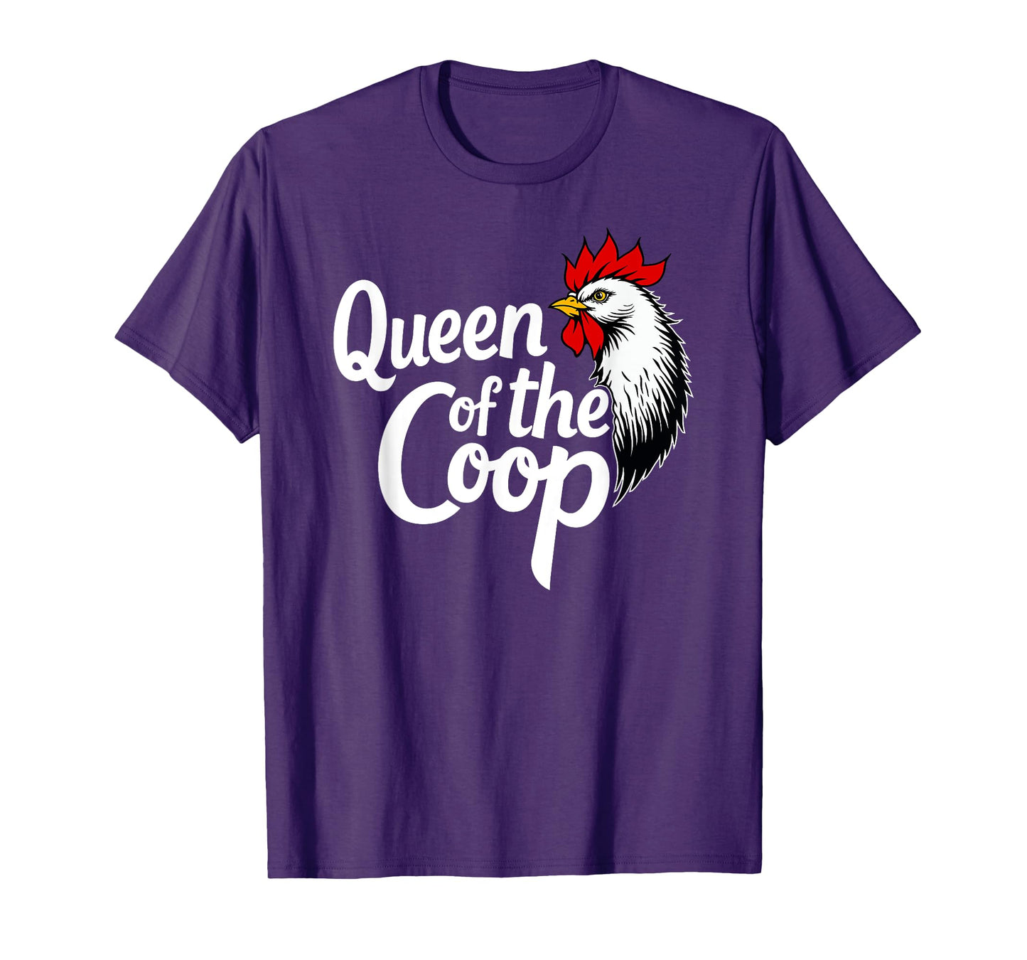 Queen of The Coop Funny Backyard Chicken Farming Mom Boss T-Shirt