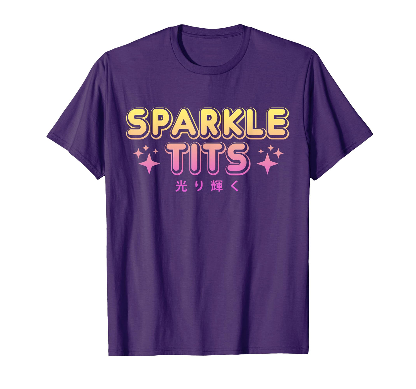 Pastel Goth Kawaii T Shirt - Sparkle Tits Sarcastic Gift T-Shirt
