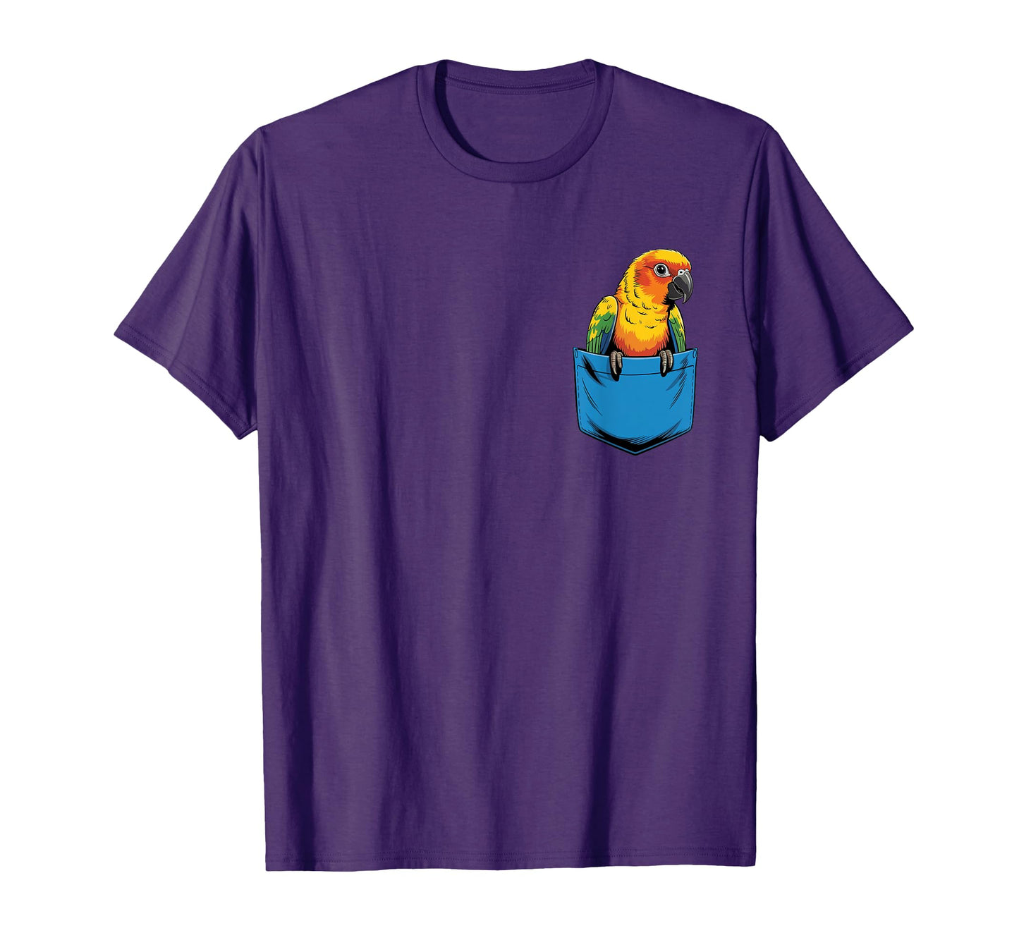 Cute Pocket Sun Conure Parrot Lovers T-Shirt