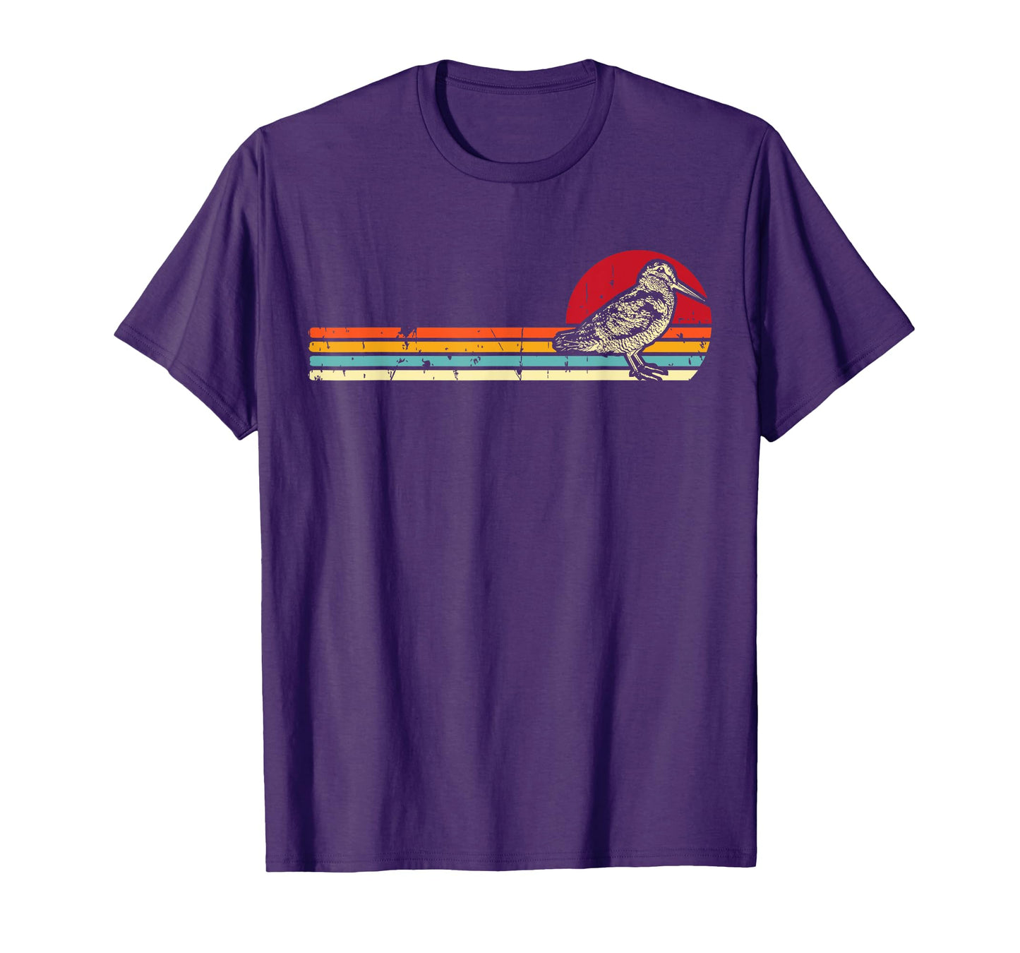 American Woodcock Bird Retro Vintage Unique Birding Gift T-Shirt