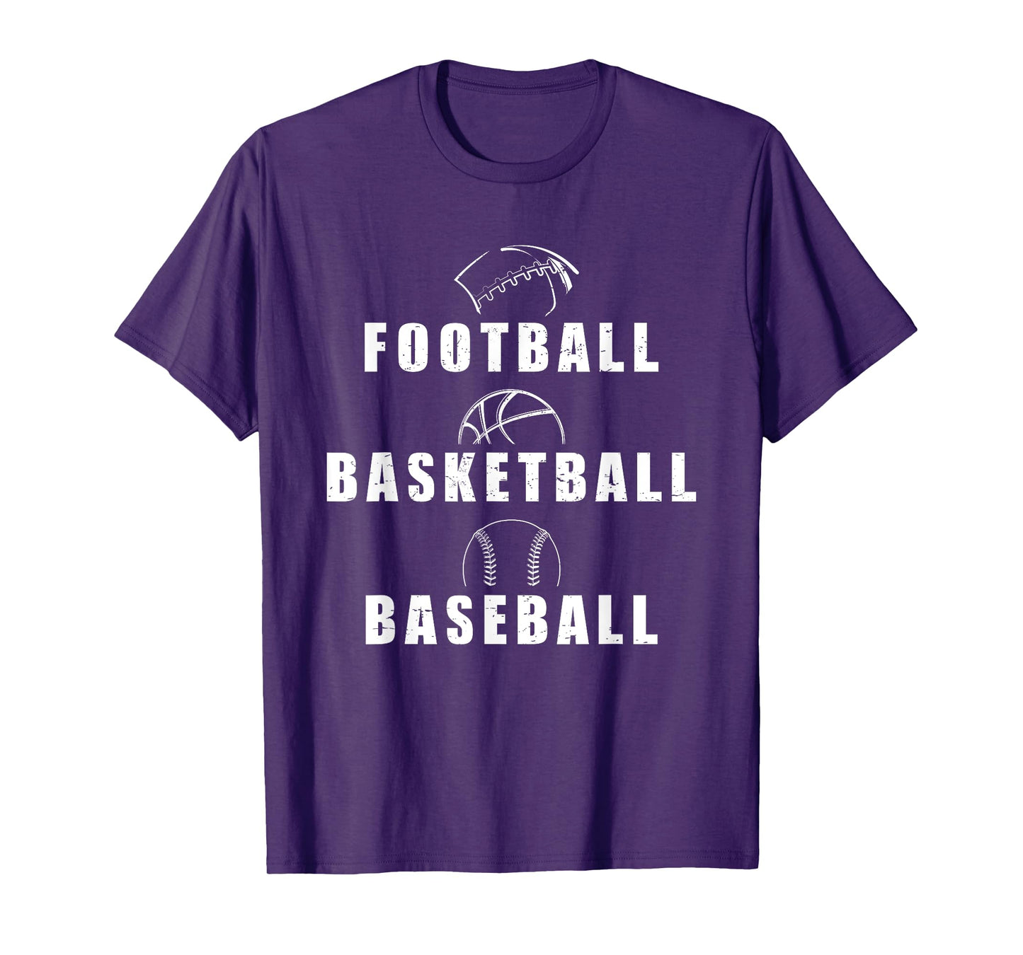 3 sport athletes football, basketball, baseball multi sport T-Shirt