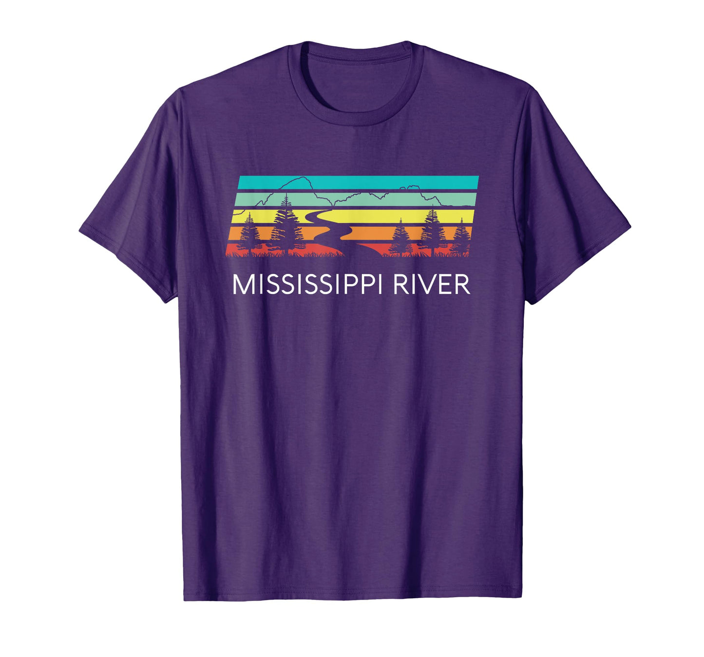 Mississippi River Retro Vintage Delta Louisiana Lake Itasca T-Shirt