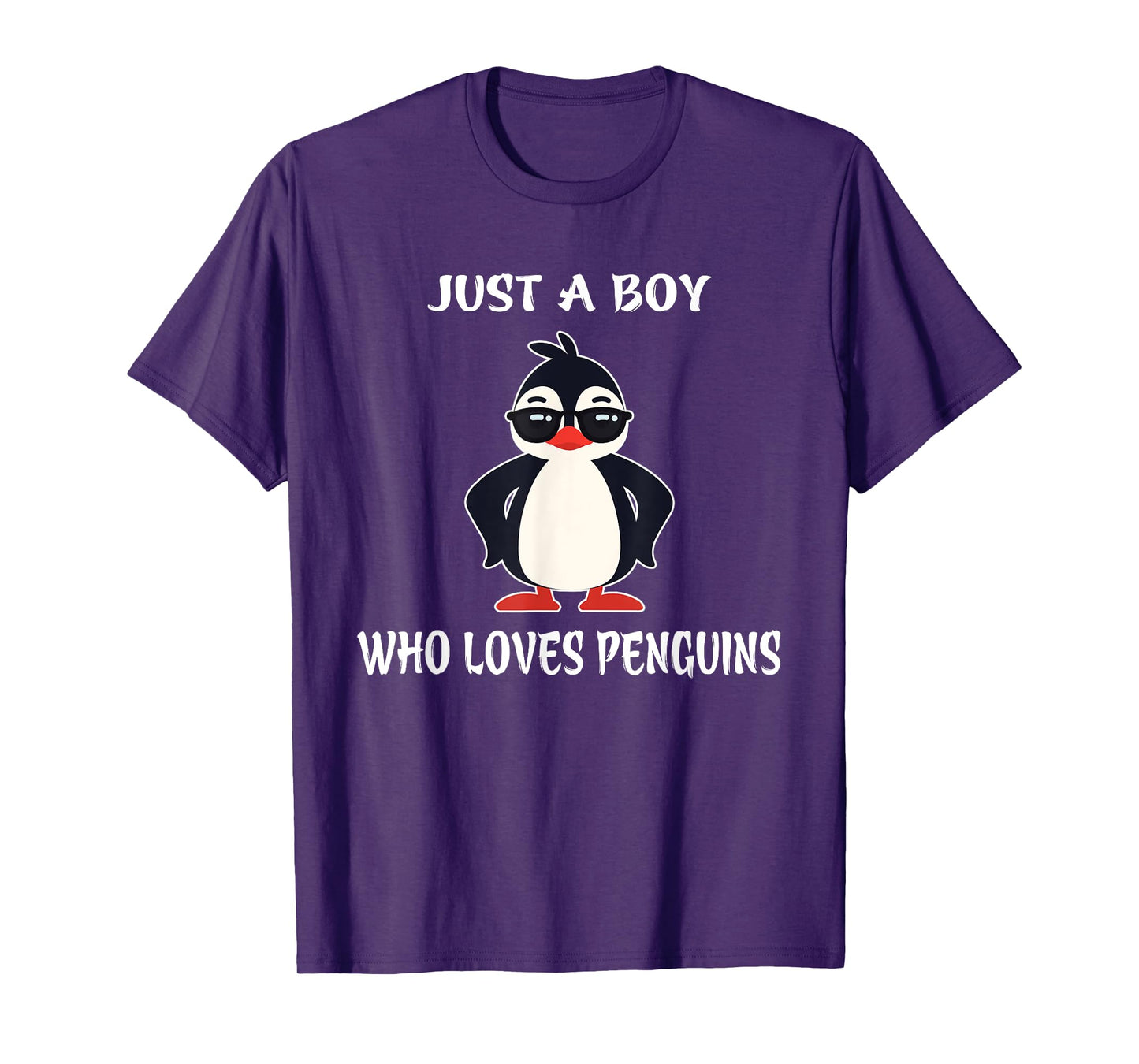Just A Boy Who Loves Penguins T-Shirt Birthday Girl Gift T-Shirt