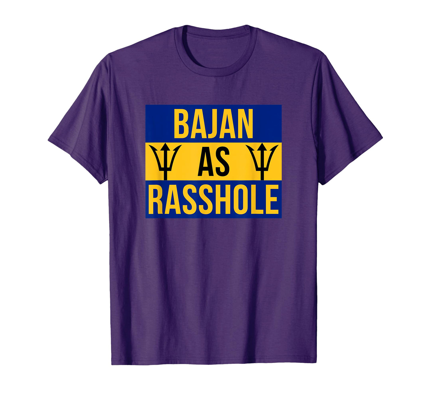 Barbados Flag With Barbados Tridents Bajan As Rasshole T-Shirt