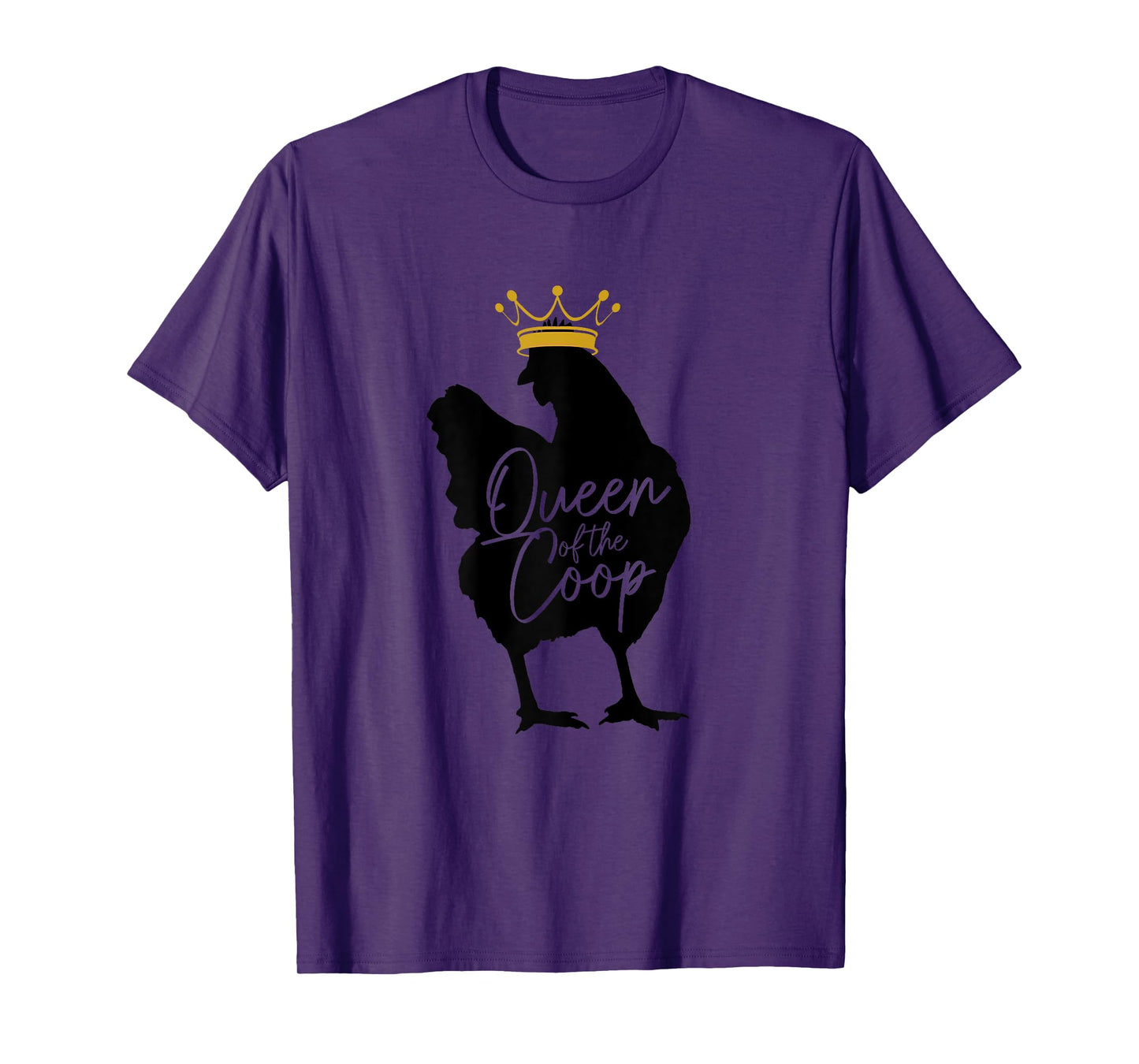 Chicken Queen Of The Coop Funny Cute Chicken Mom Farmer T-Shirt