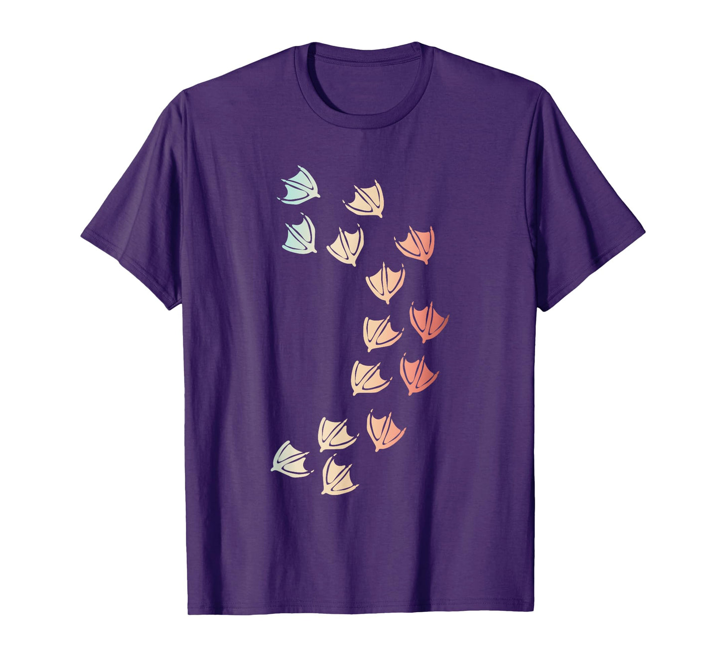 Animal Lover Duck Footprint Farm Bird Duck T-Shirt
