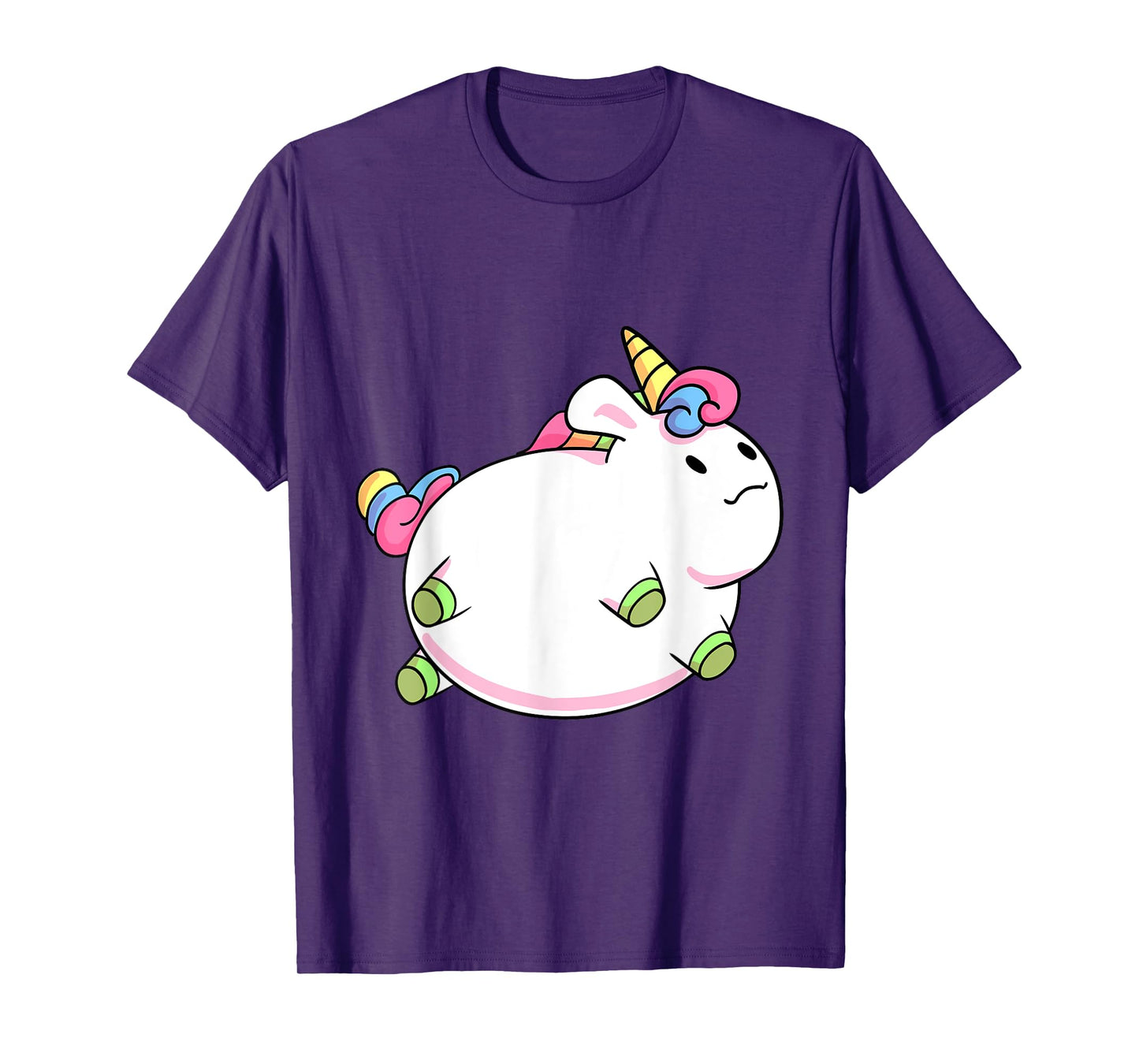 Chubby Unicorn Cute Fluffy Fat Magical Animal Girls Gift T-Shirt