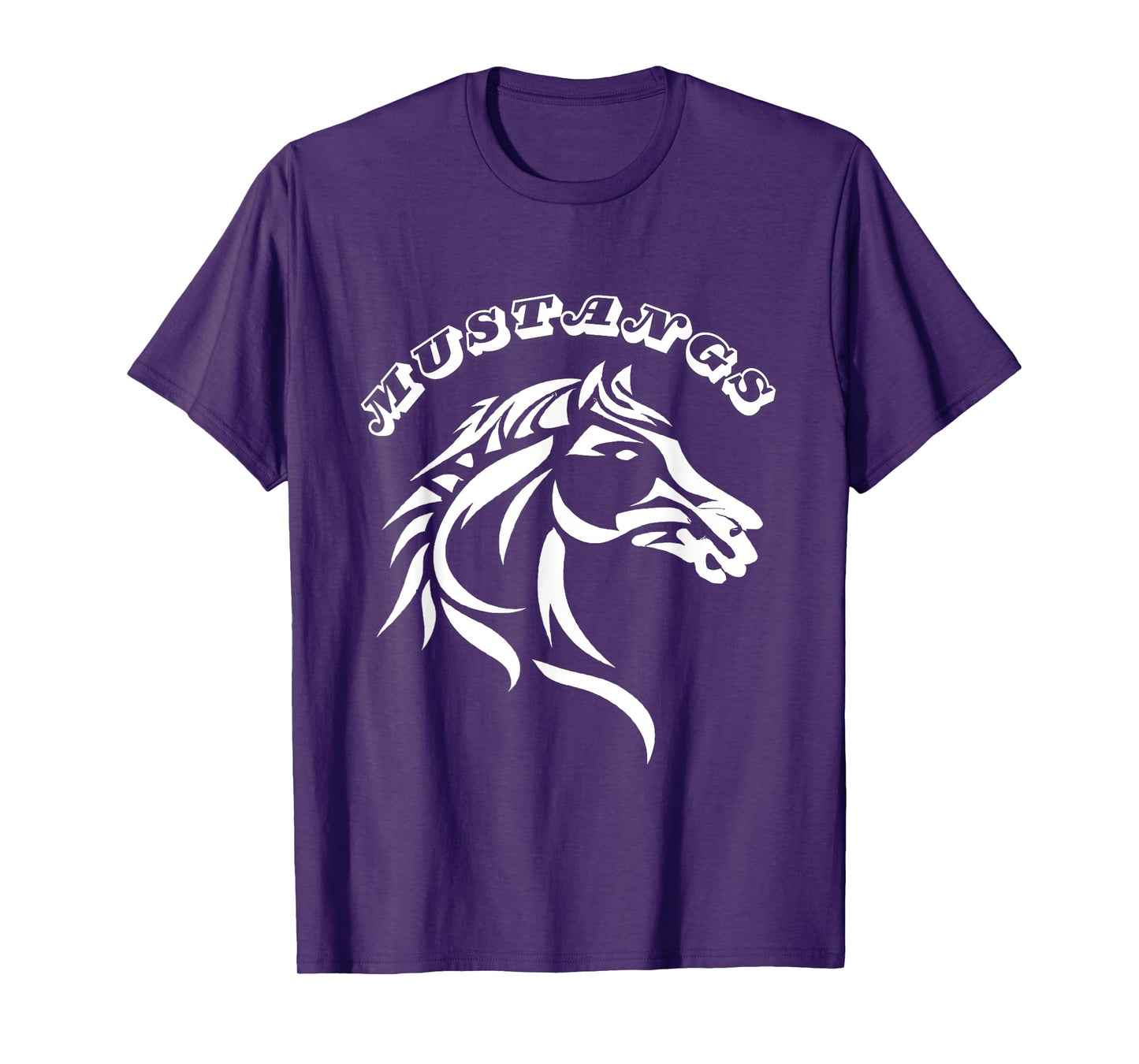 Mustangs Teacher Student School Sports Fan Team Spirit Men Women Girls Kids T-Shirt
