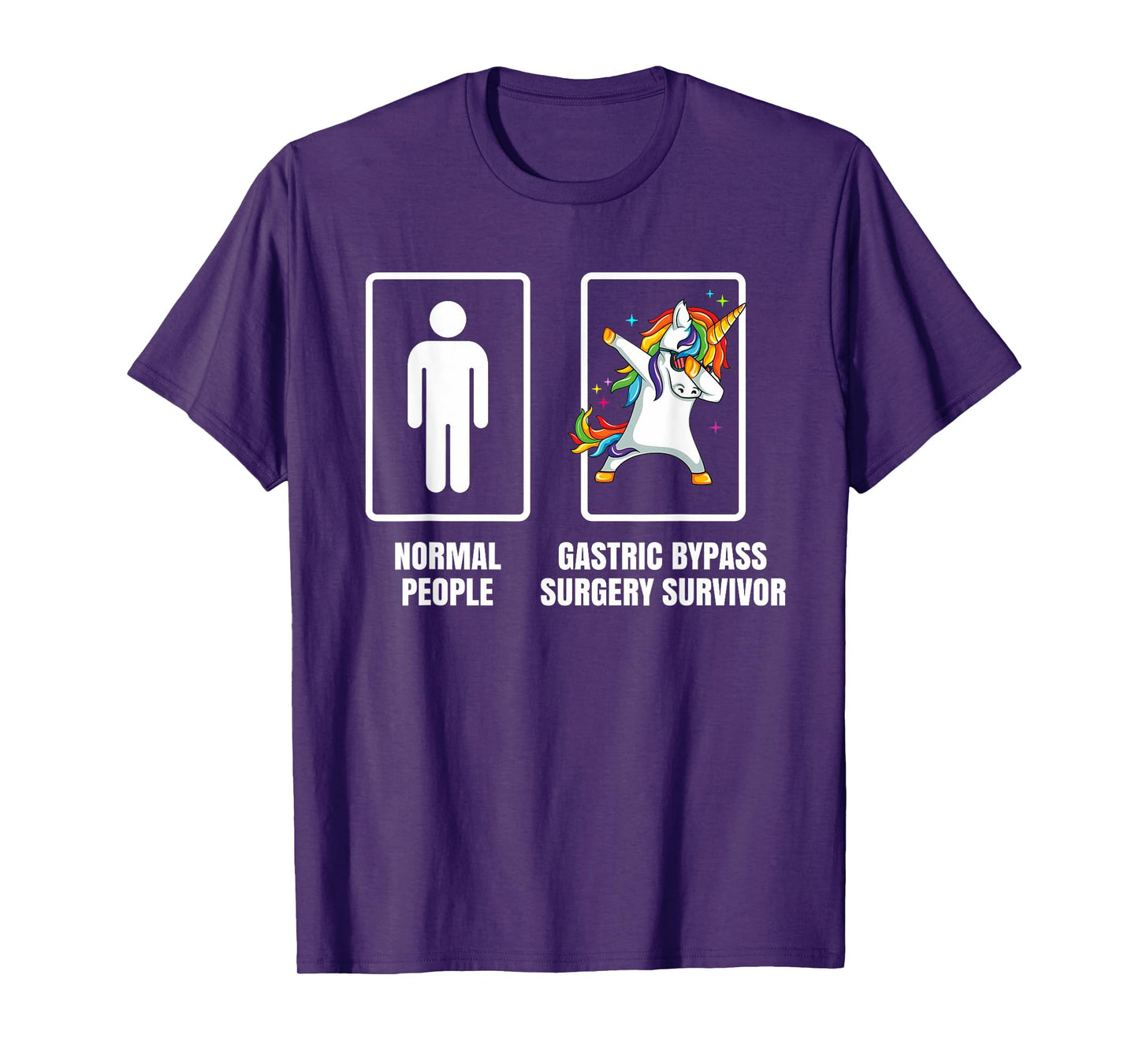 Dabbing Unicorn Gastric Bypass Surgery Survivor Recovery T-Shirt