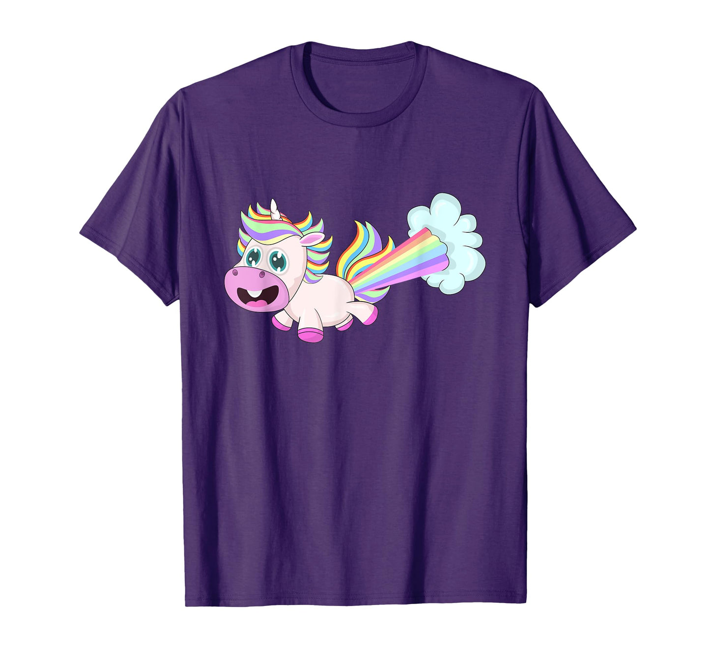 Unicorn Farting a Rainbow T-Shirt