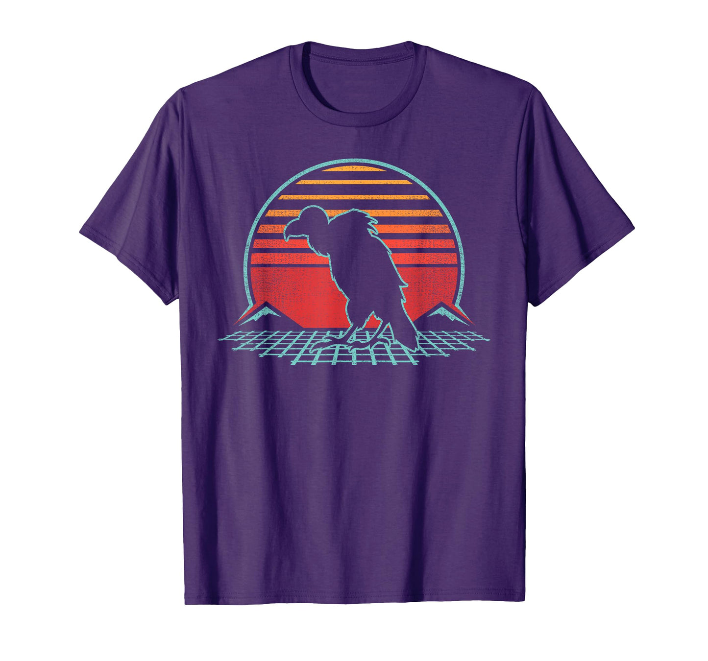 Vulture Lover Bird Animal Retro Vintage 80s Style T-Shirt