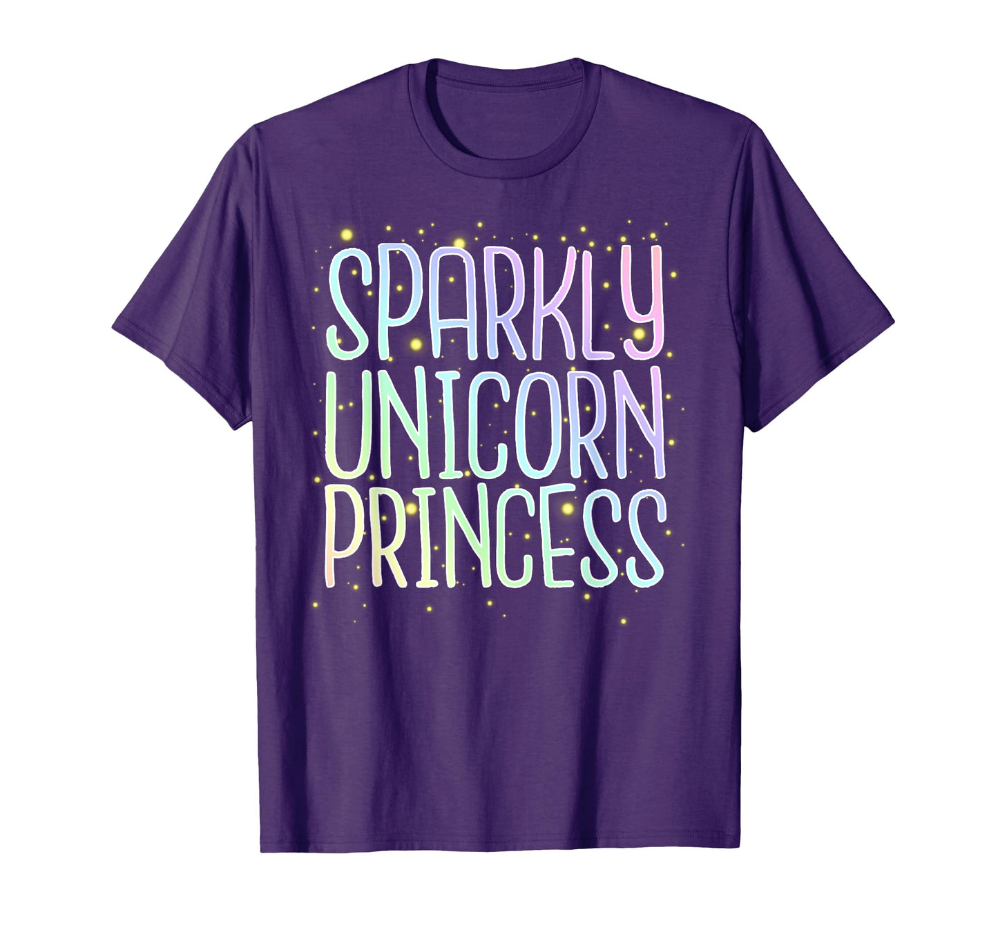 Sparkly Unicorn Princess T-shirt for Women and Girls T-Shirt