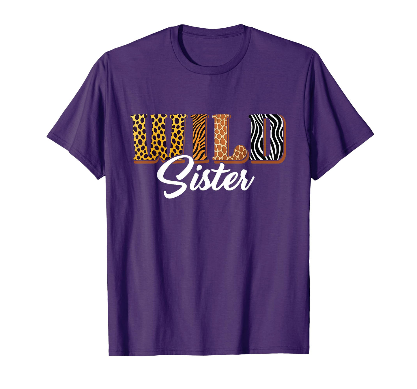 Wild Sister Zoo Safari Jungle Animal Bday Matching Family T-Shirt