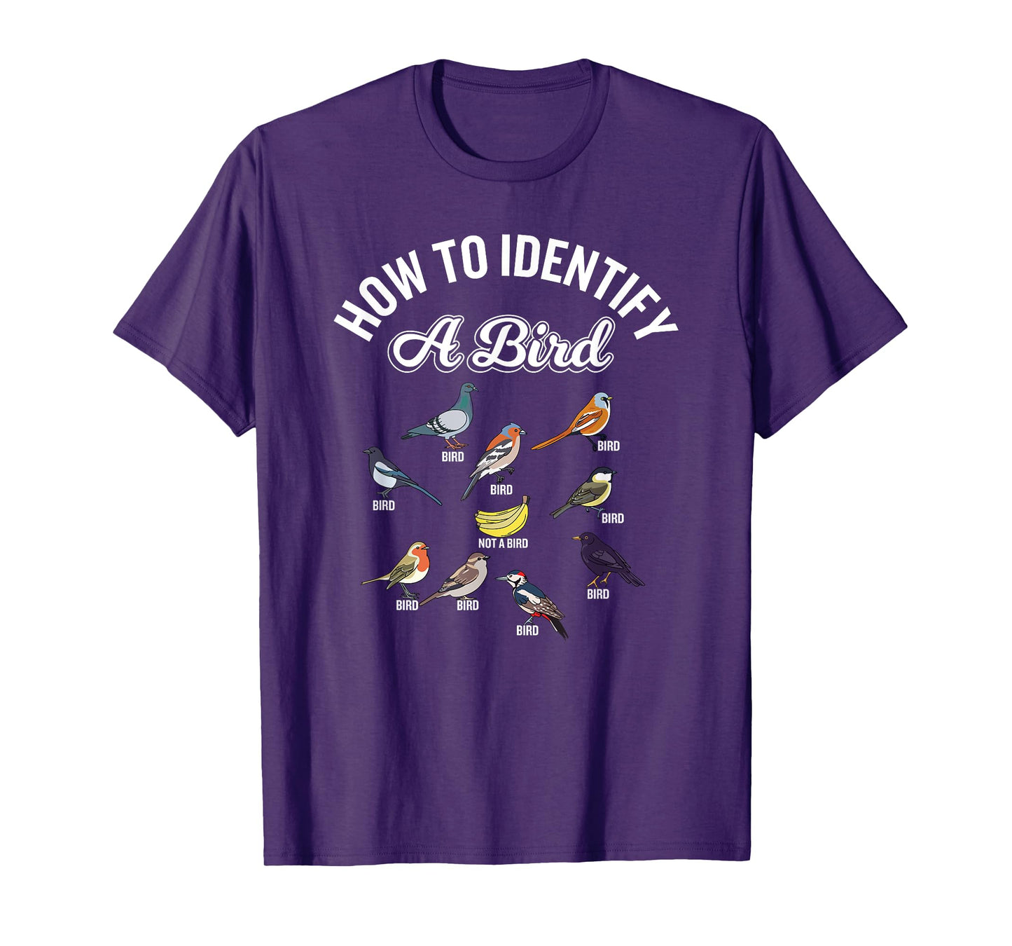Funny Bird Watcher How To Identify a Bird Unique Birder T-Shirt
