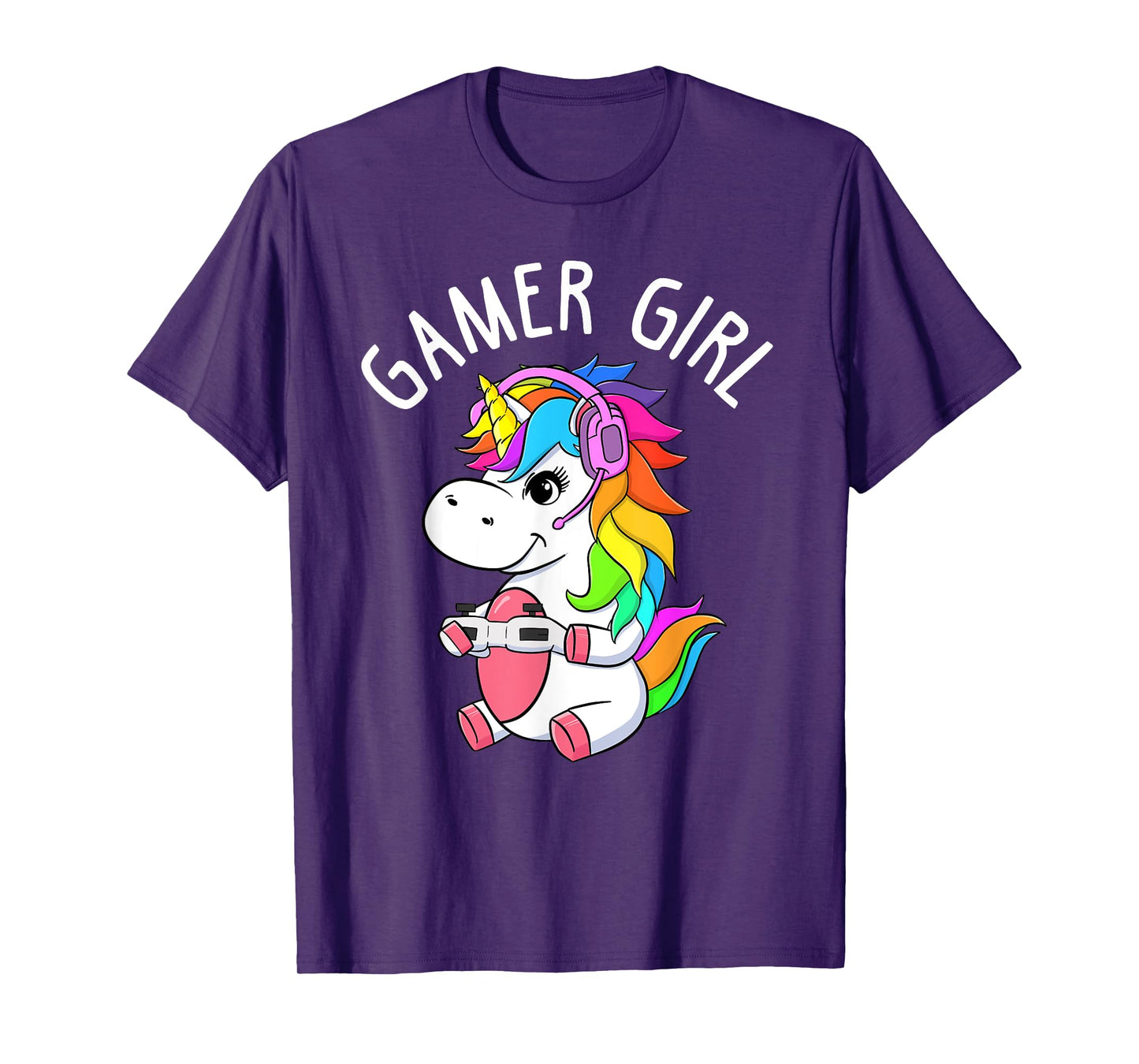 Gamer Girl Gaming Unicorn Cute Video Game Gift Women Girls T-Shirt
