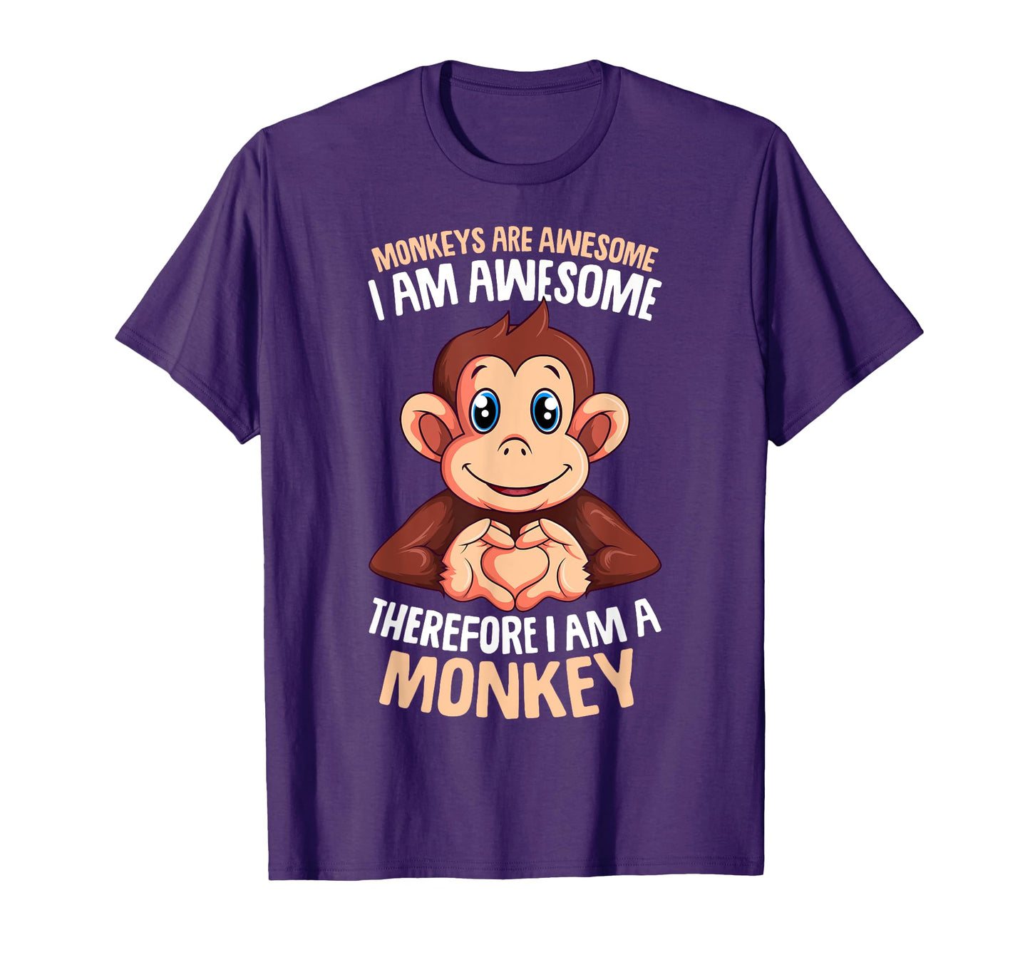 Monkeys Are Awesome Monkey Boys Girls Kids T-Shirt