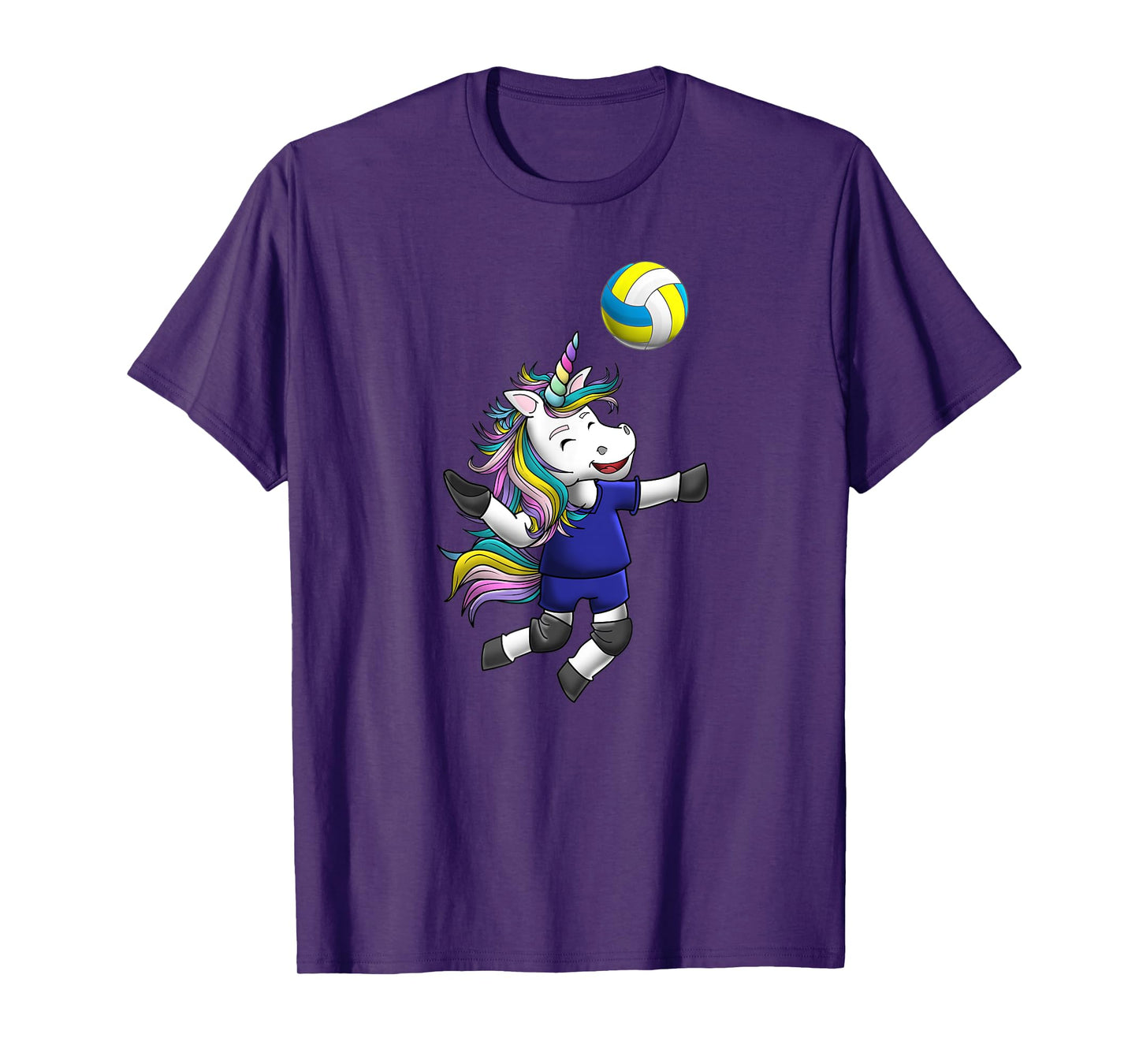 Girls Volleyball Shirt Unicorn Love Funny Magical Team Gift T-Shirt
