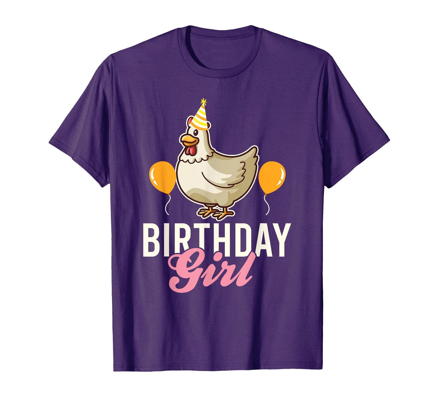 Cute Chicken Birthday Girl T-Shirt