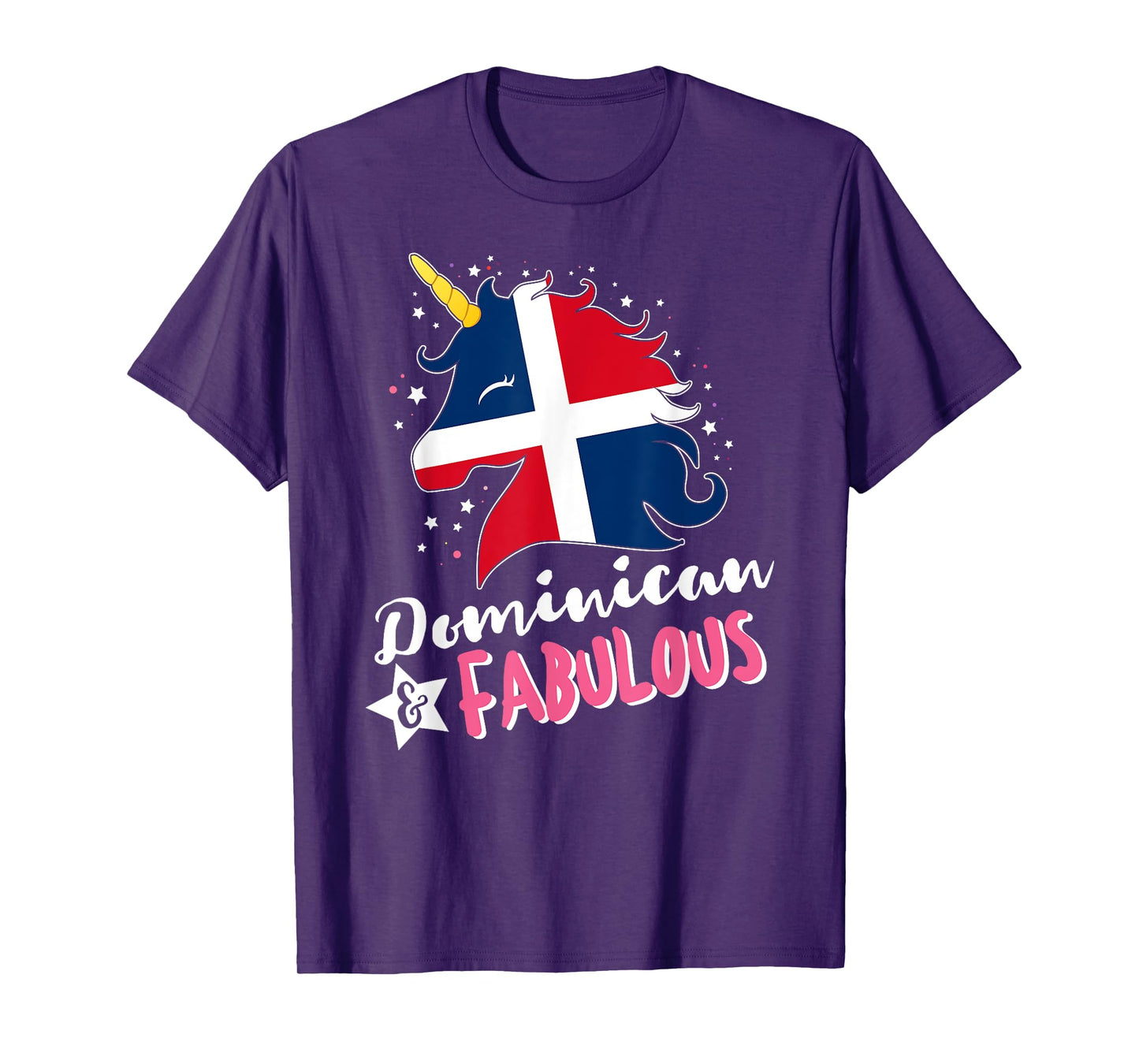 Dominican Unicorn Dominican Republic Flag T-Shirt