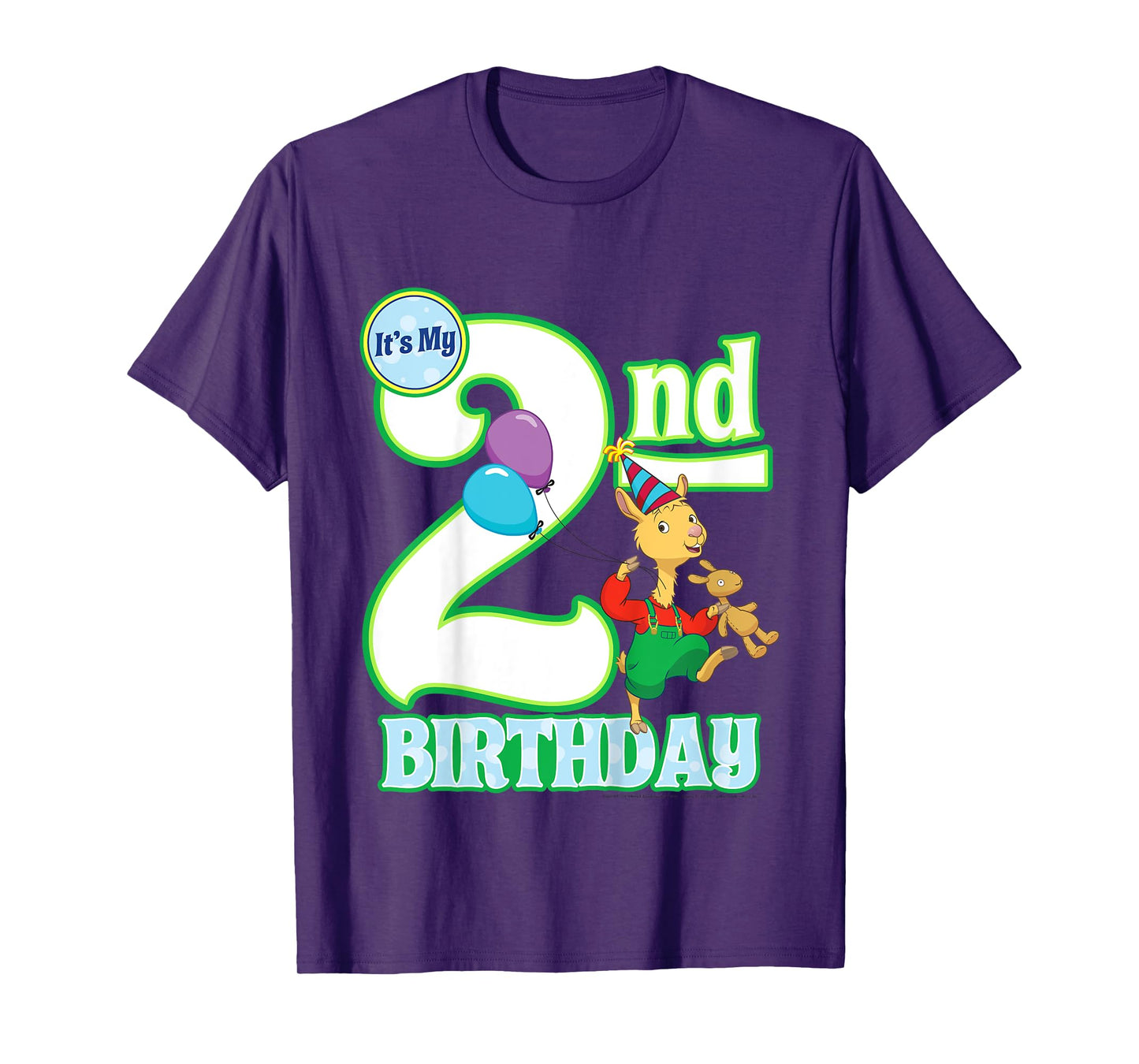 Kids Children's Second Birthday Official Llama Llama Tee Shirt T-Shirt