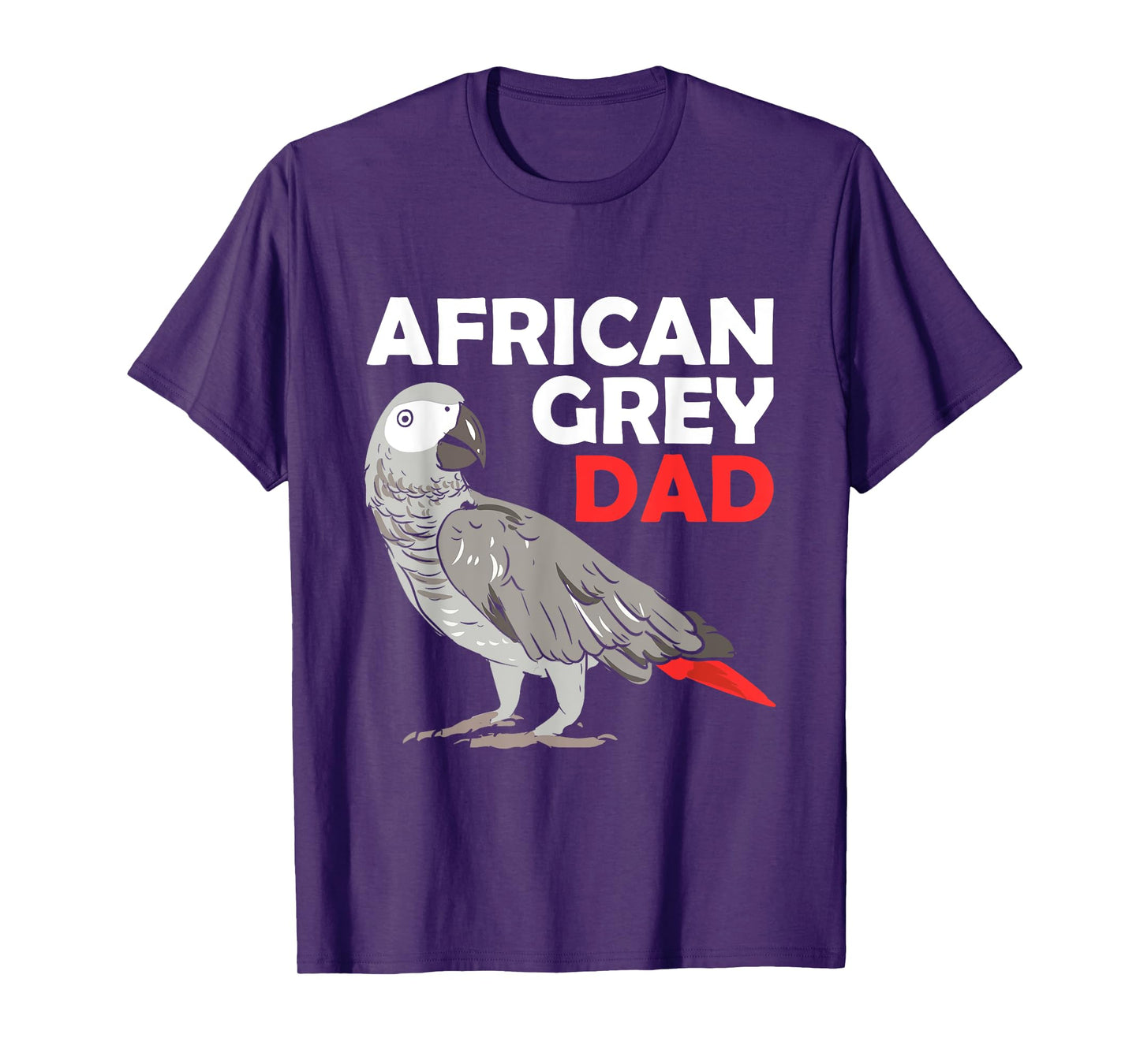 African Grey Parrot Dad Congo Bird Father T-Shirt