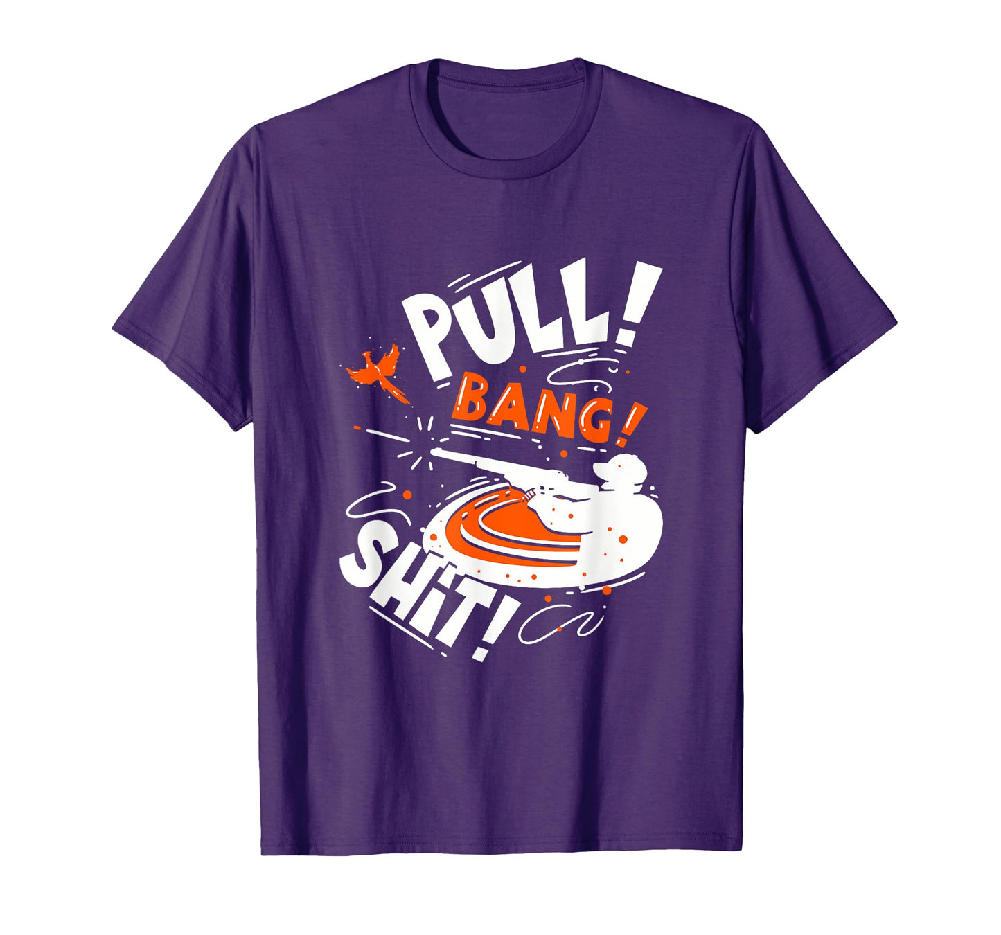 Skeet Shooting Trap Shooter Clay Disc Dad T-Shirt