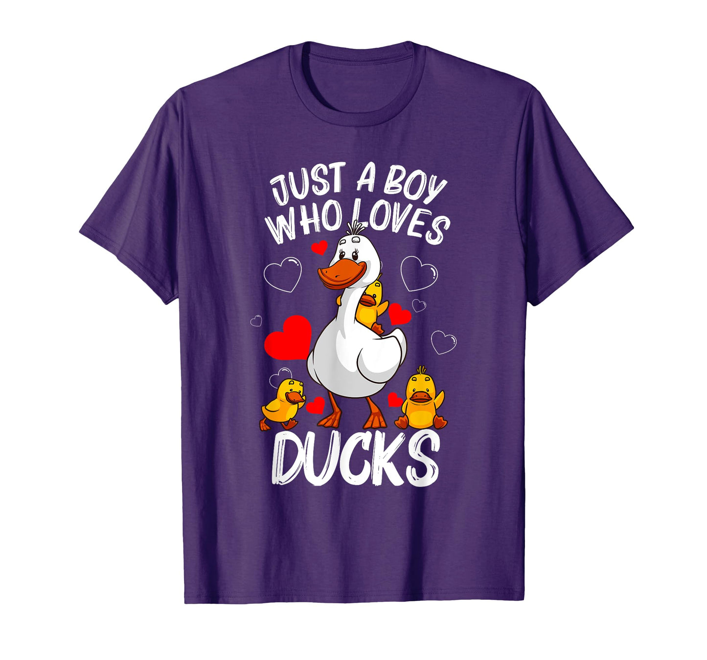 Funny Duck Gift For Boys Kids Waterfowl Aquatic Birds Lovers T-Shirt