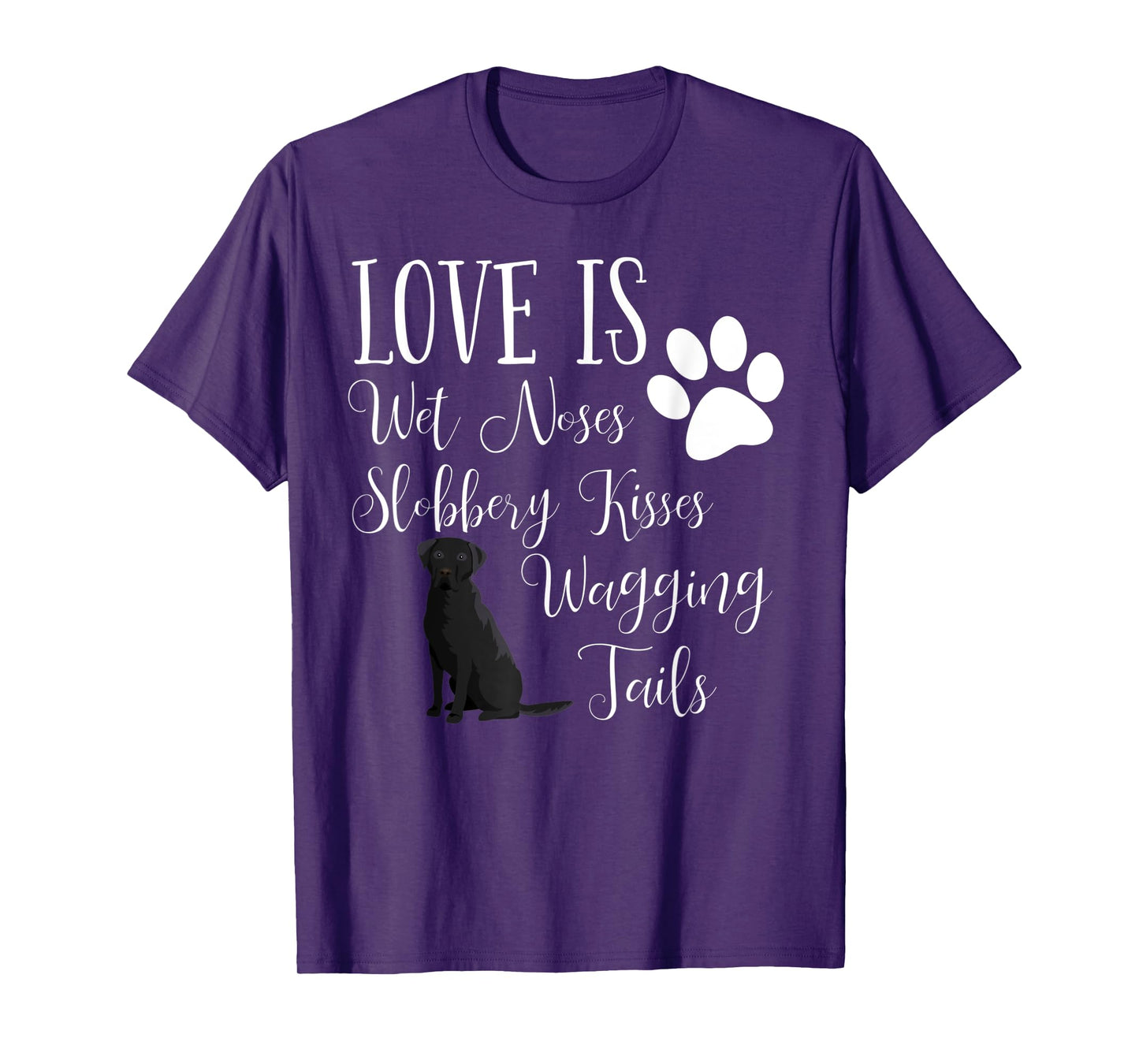 Black Labrador Retriever T-Shirt Dog Saying Lab
