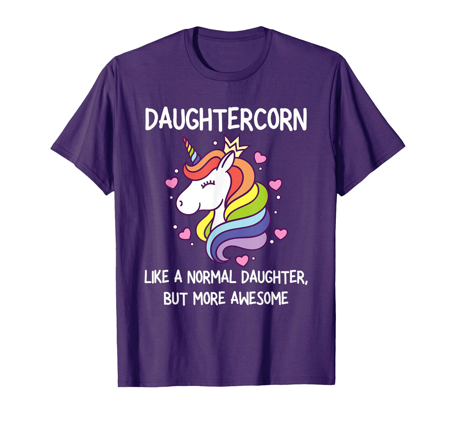 Womens Funny Daughtercorn Unicorn Costume Daughter T-Shirt