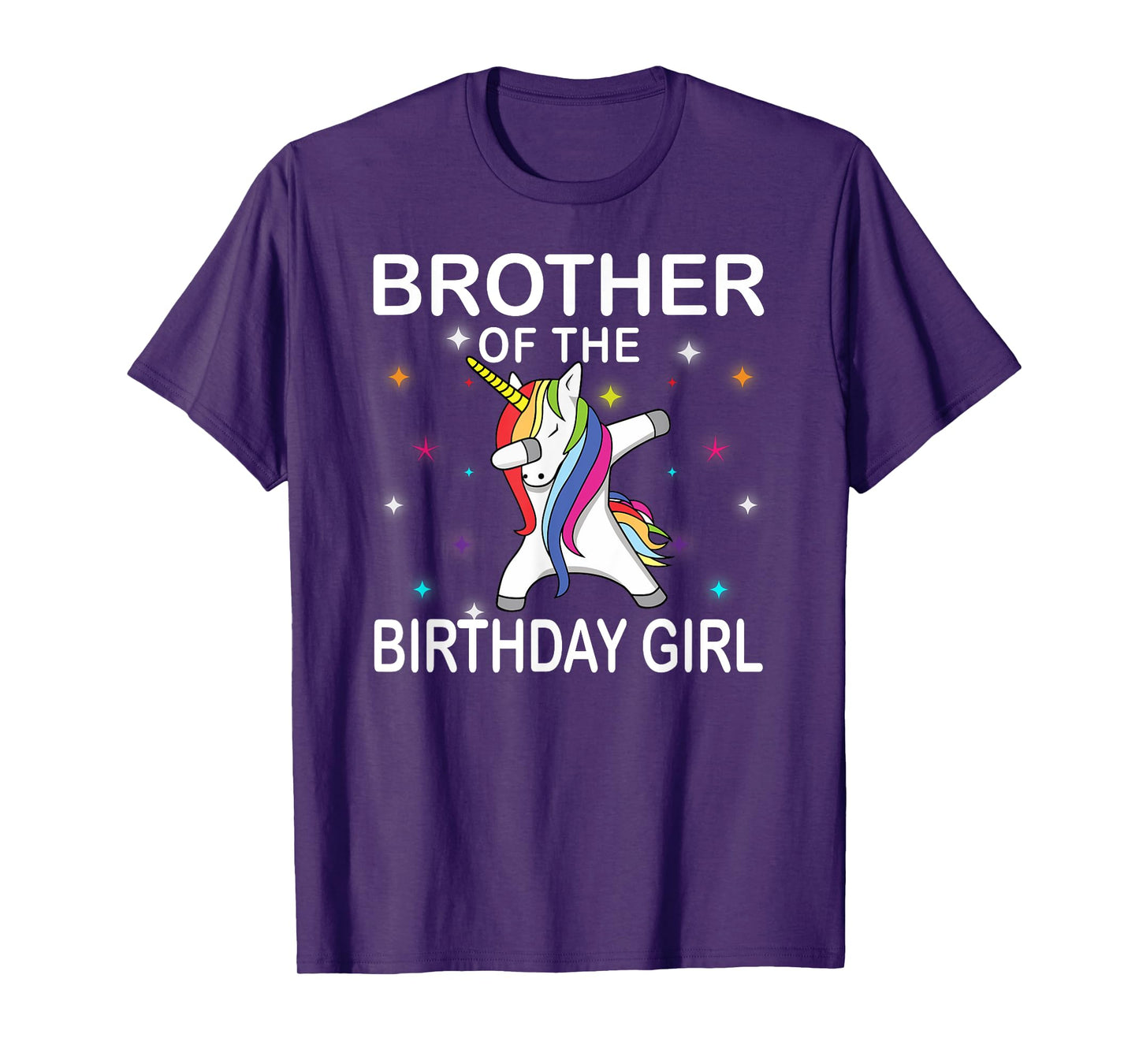 Unicorn Brother of The Birthday Girl Unicorn Dabbing Party T-Shirt