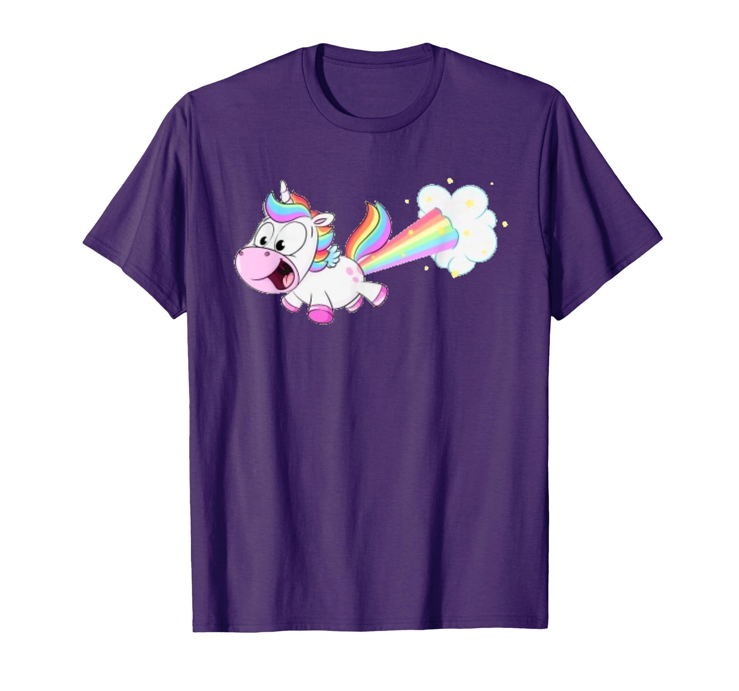 Farting Unicorn T shirt Funny Rainbow Farts T-Shirt